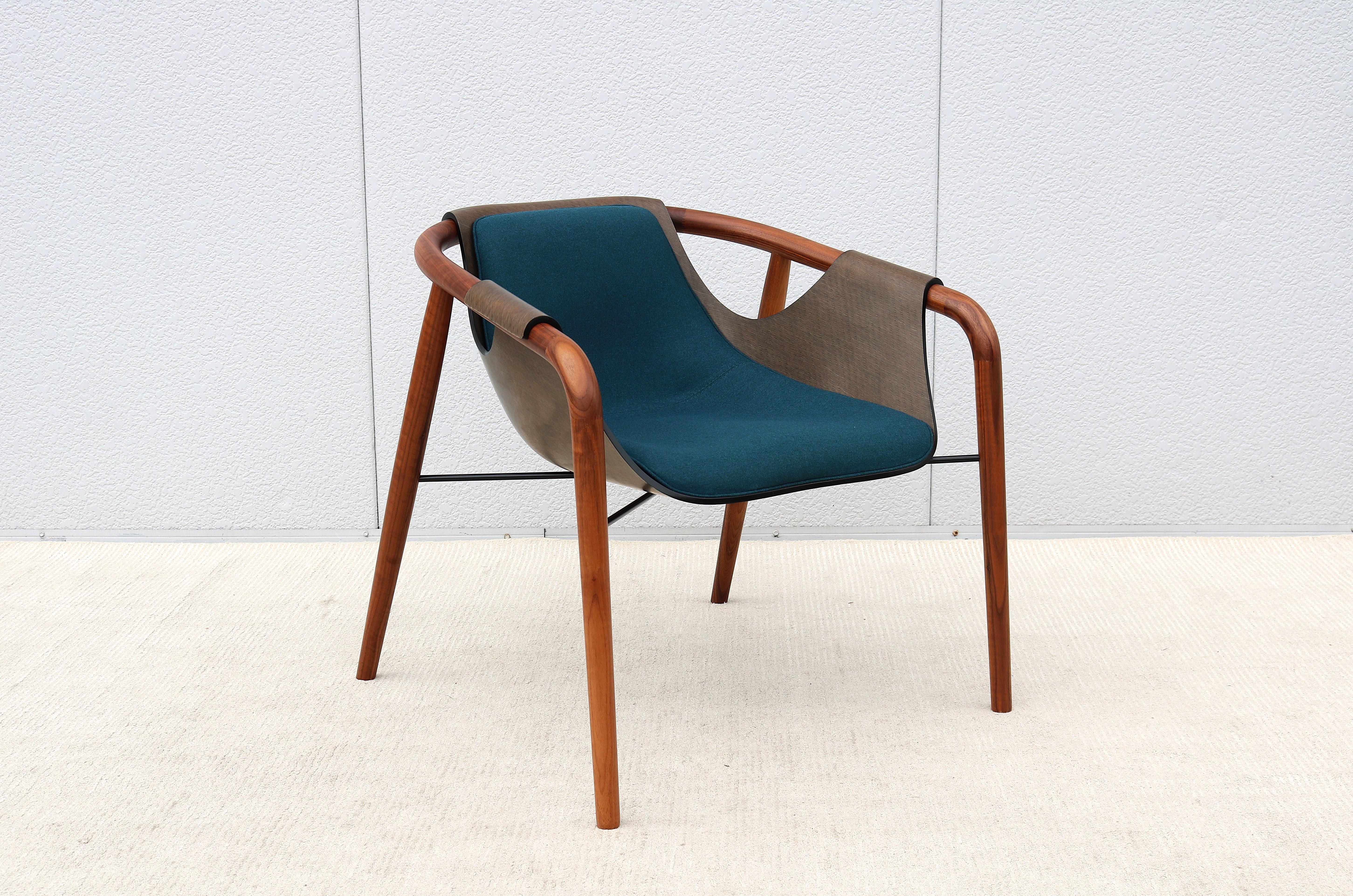 Italian Modernist Jean Philippe Nuel for Saintluc & Amura Hamac Lounge Armchair In Excellent Condition For Sale In Secaucus, NJ