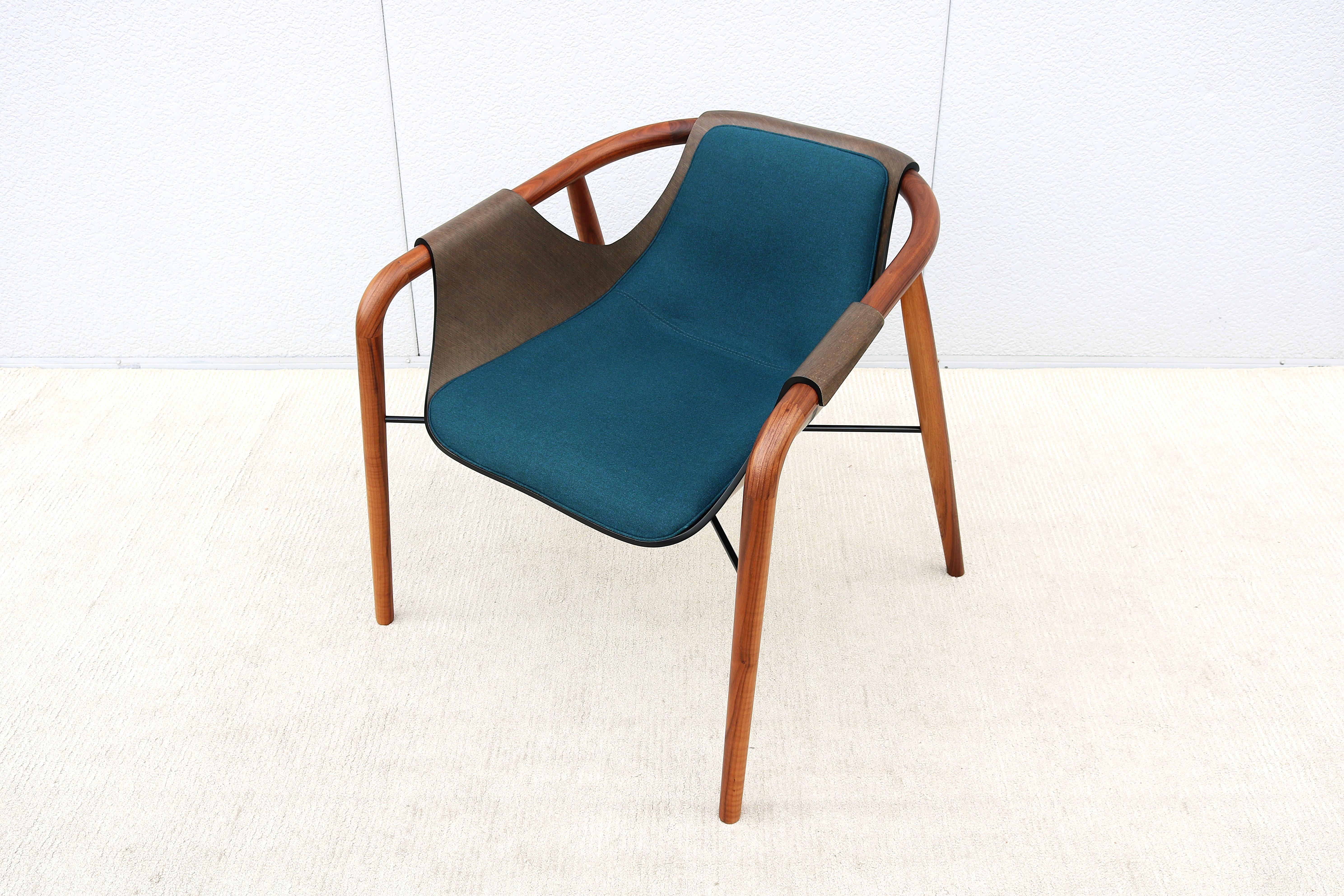 Contemporary Italian Modernist Jean Philippe Nuel for Saintluc & Amura Hamac Lounge Armchair For Sale