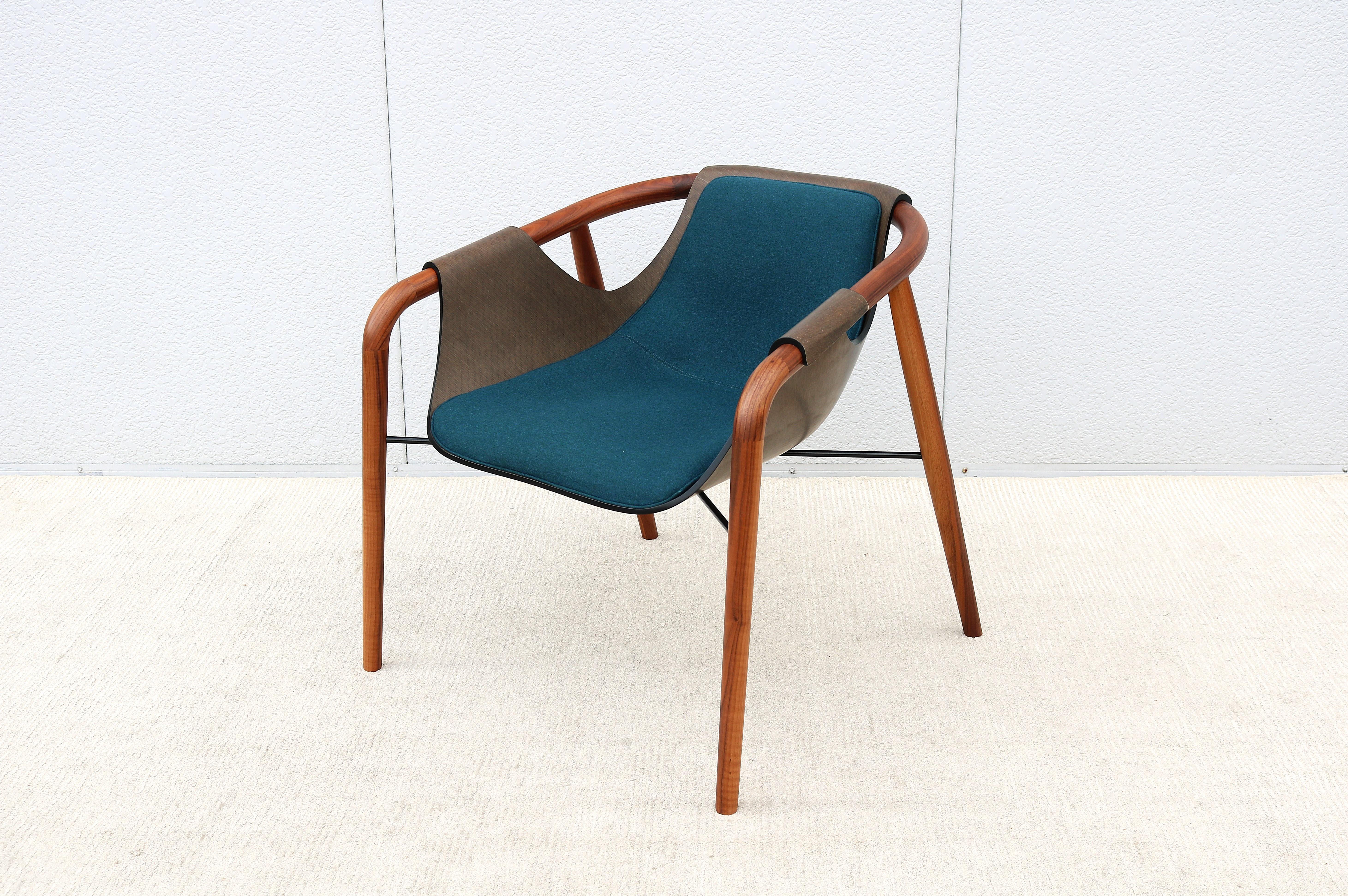 Metal Italian Modernist Jean Philippe Nuel for Saintluc & Amura Hamac Lounge Armchair For Sale