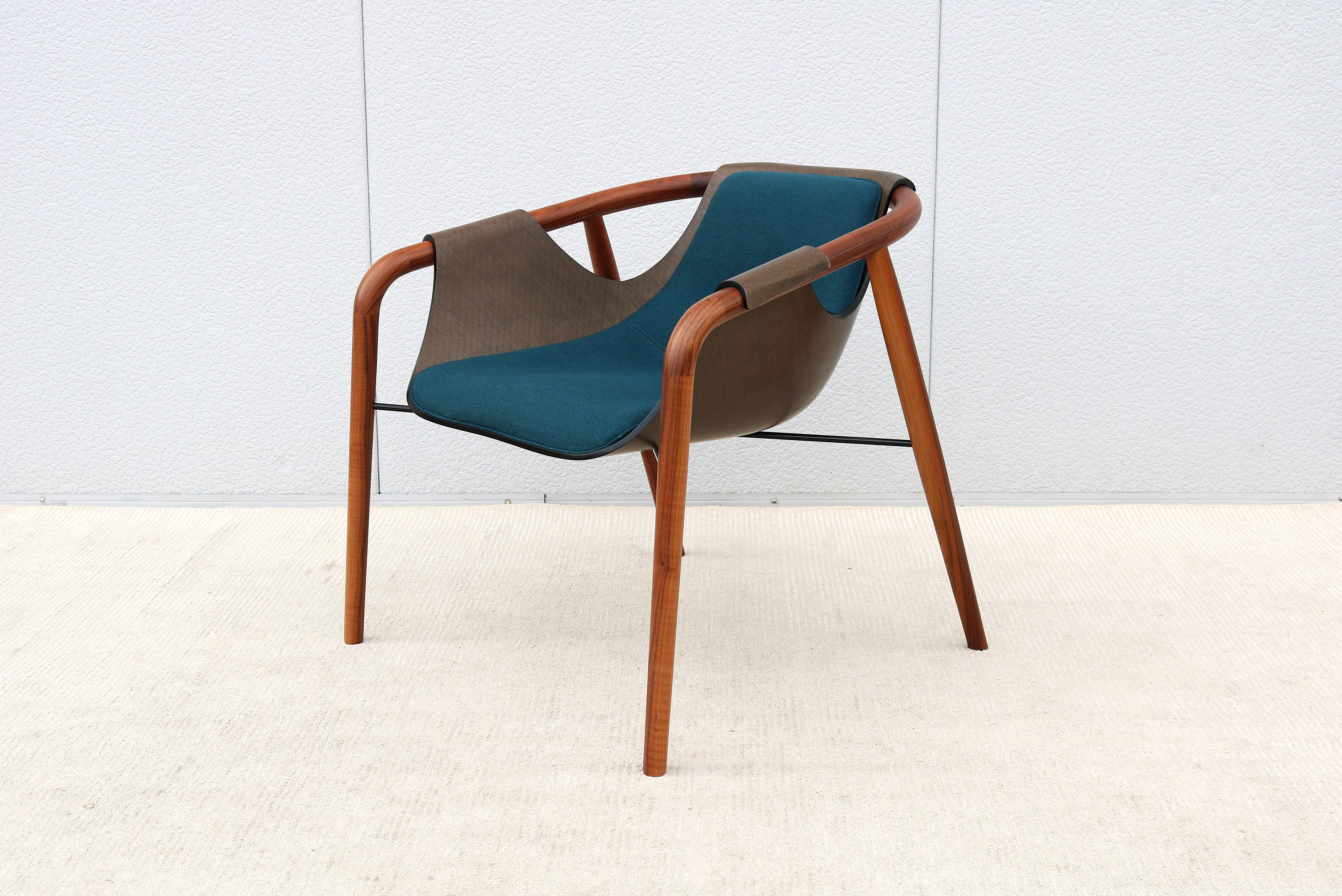 Italian Modernist Jean Philippe Nuel for Saintluc & Amura Hamac Lounge Armchair For Sale 2