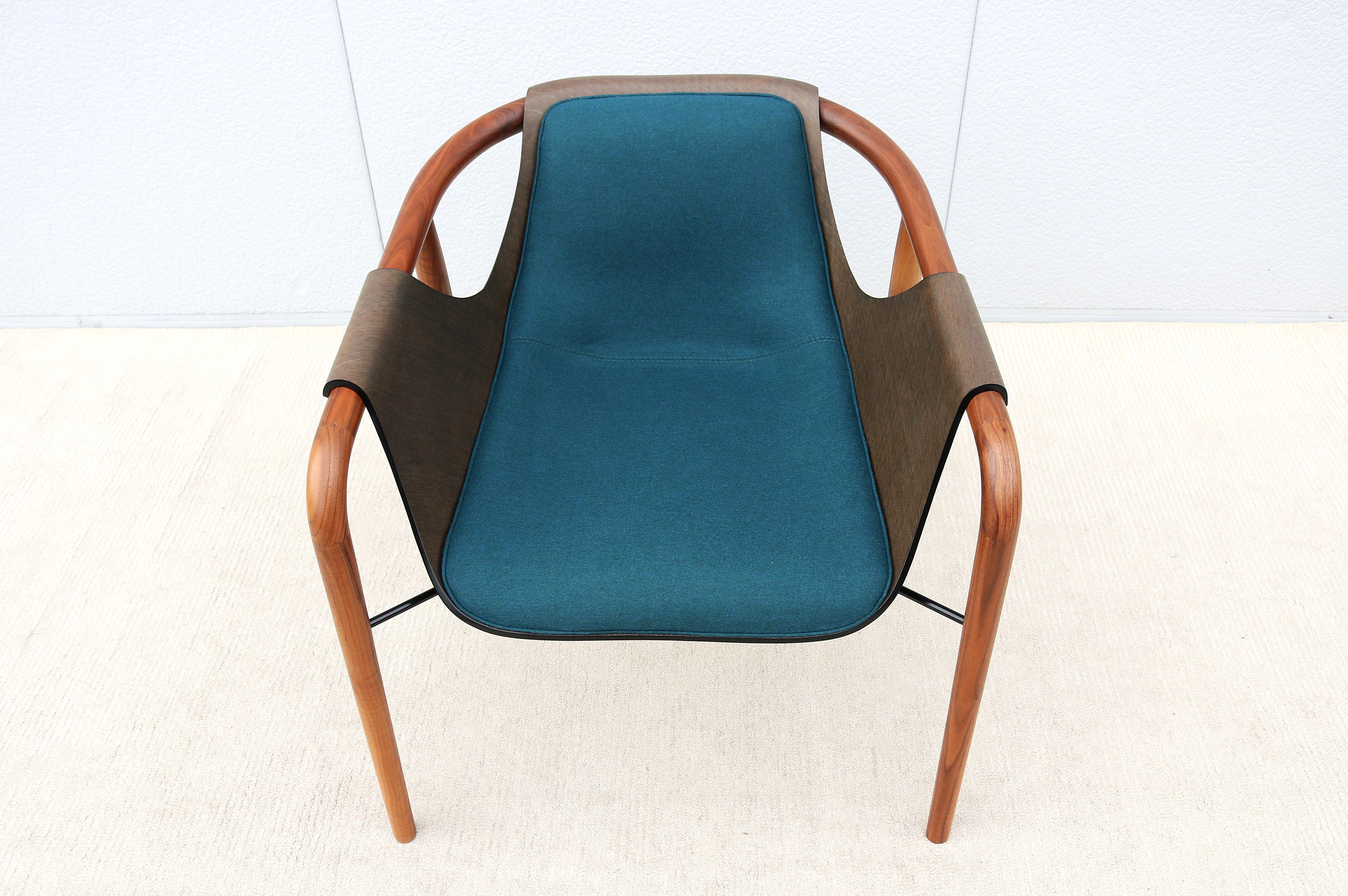 Italian Modernist Jean Philippe Nuel for Saintluc & Amura Hamac Lounge Armchair For Sale 3