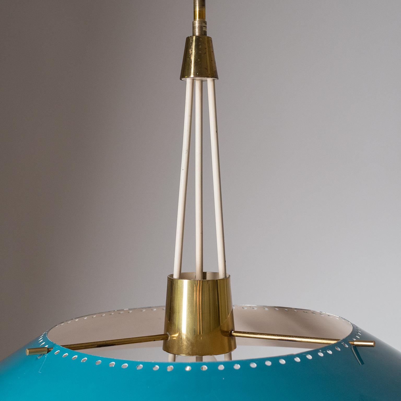 Brass Italian Modernist Lantern, 1950s