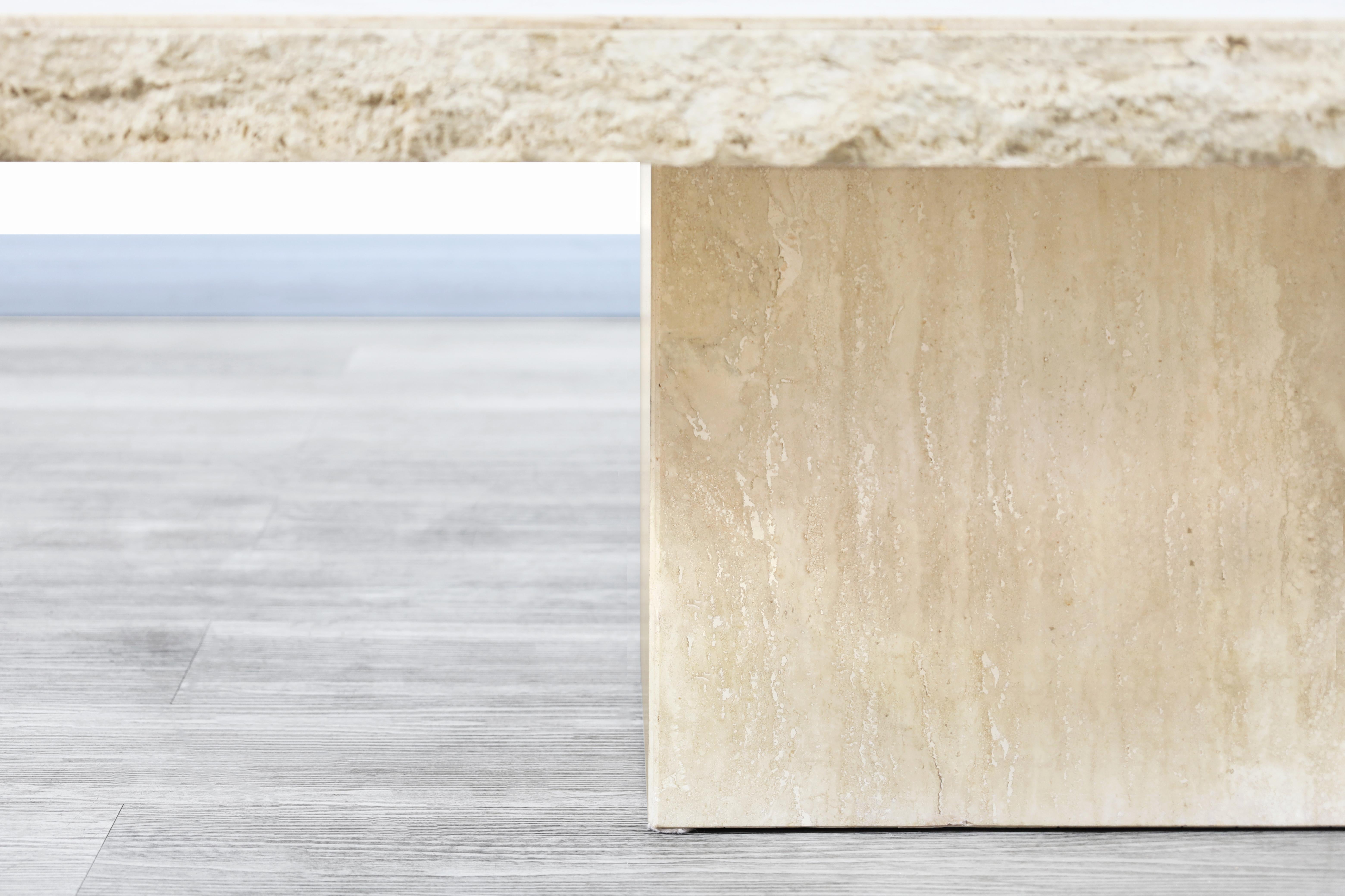 marble travertine coffee table