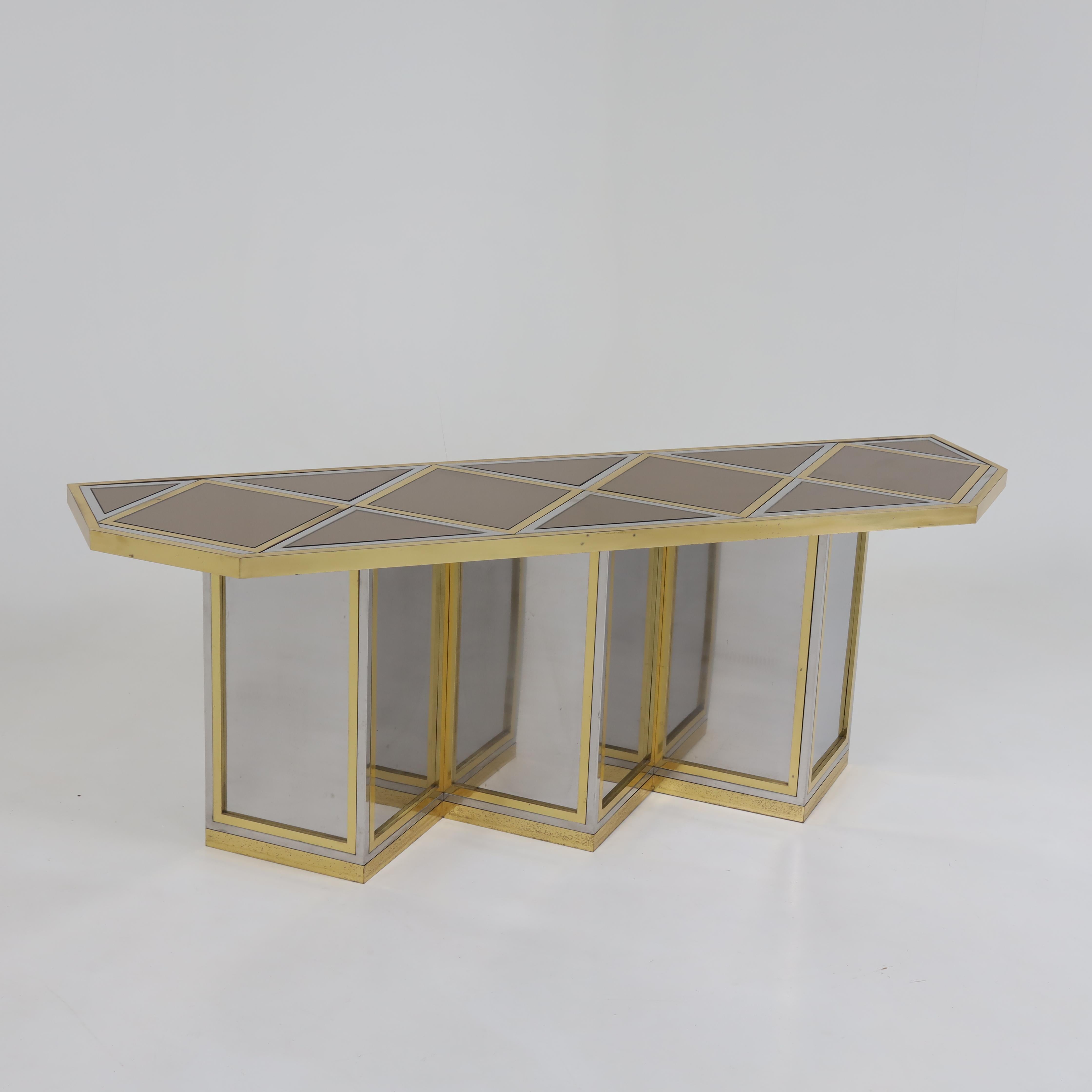 Italian Modernist Long Console In Good Condition For Sale In New York, NY