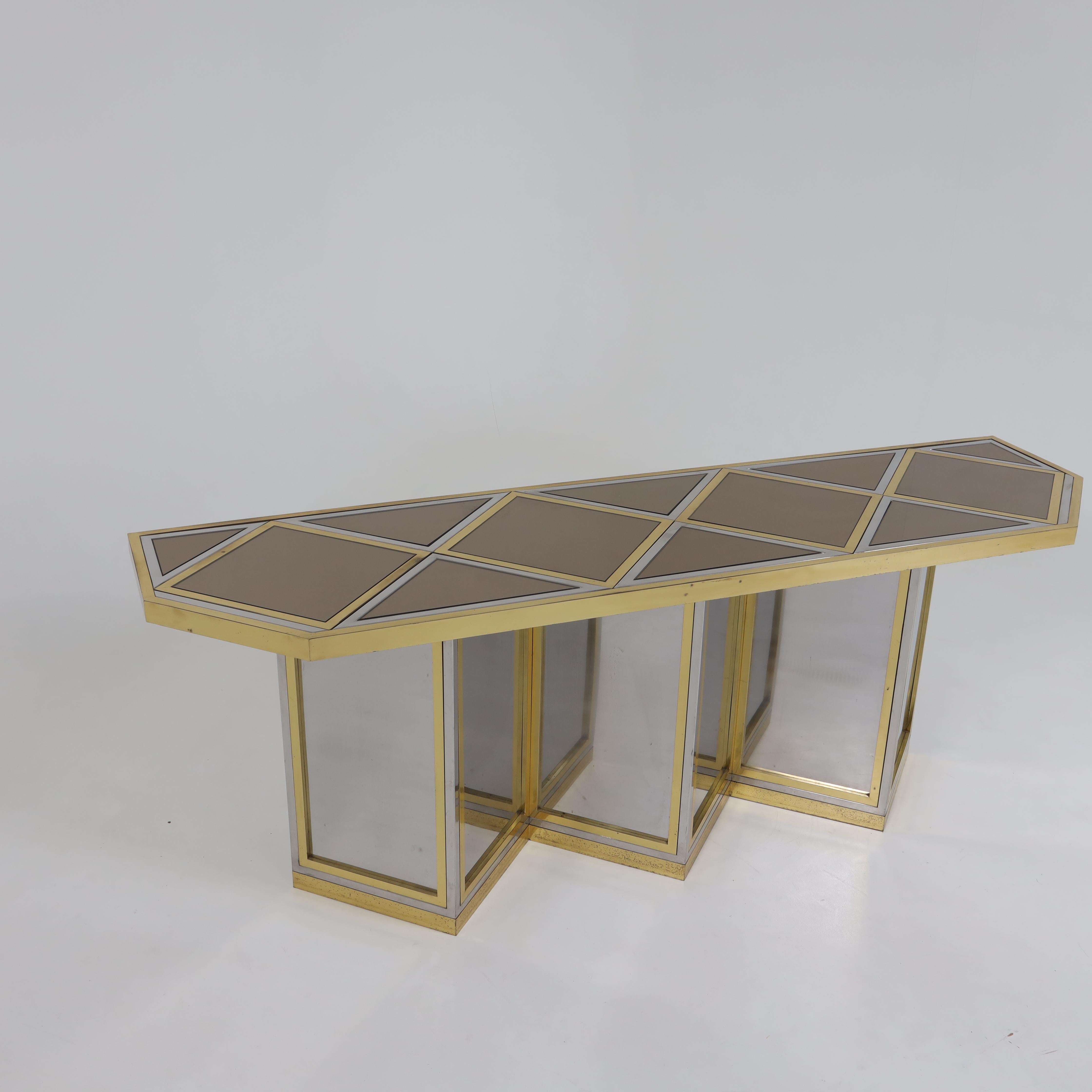 Late 20th Century Italian Modernist Long Console For Sale
