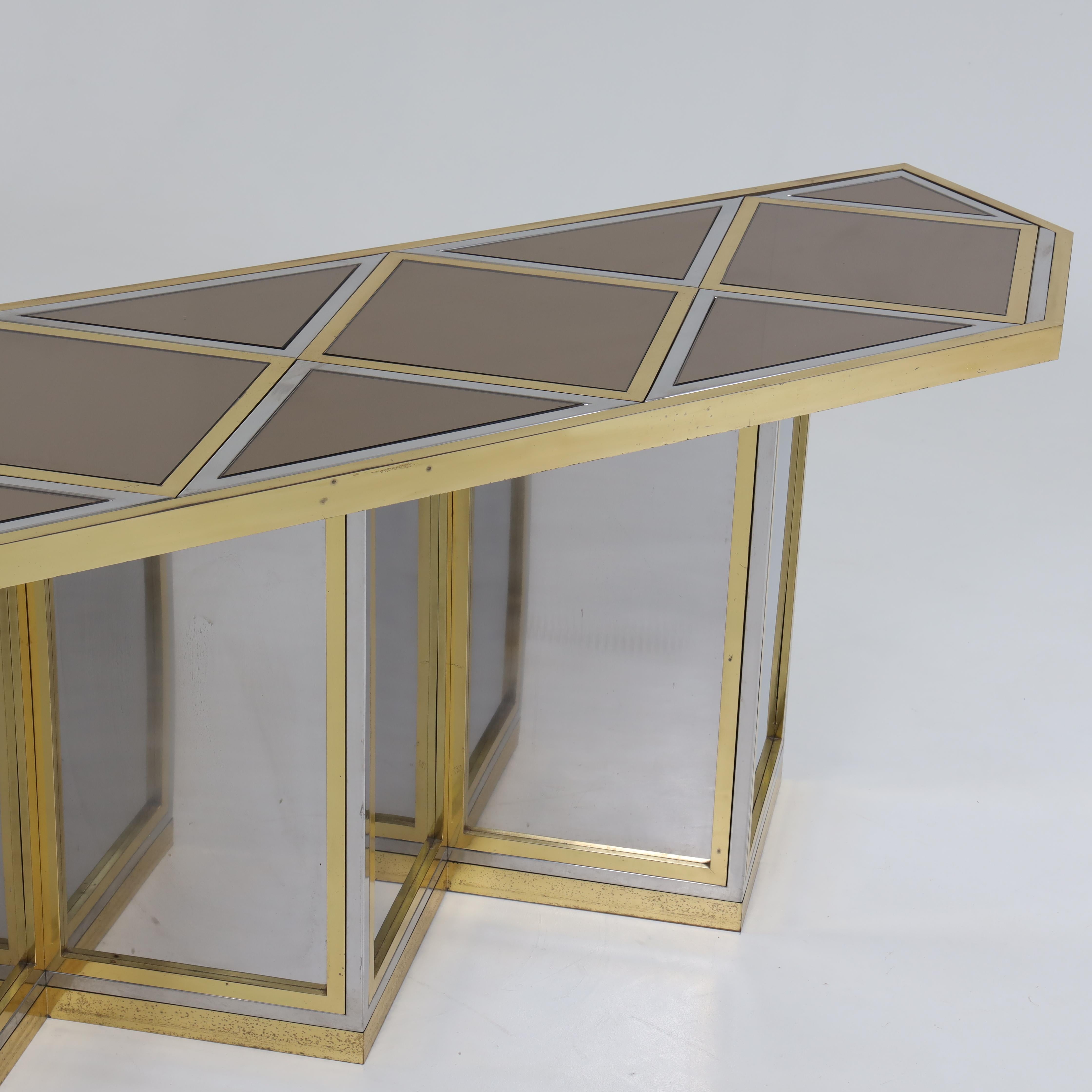 Italian Modernist Long Console For Sale 1