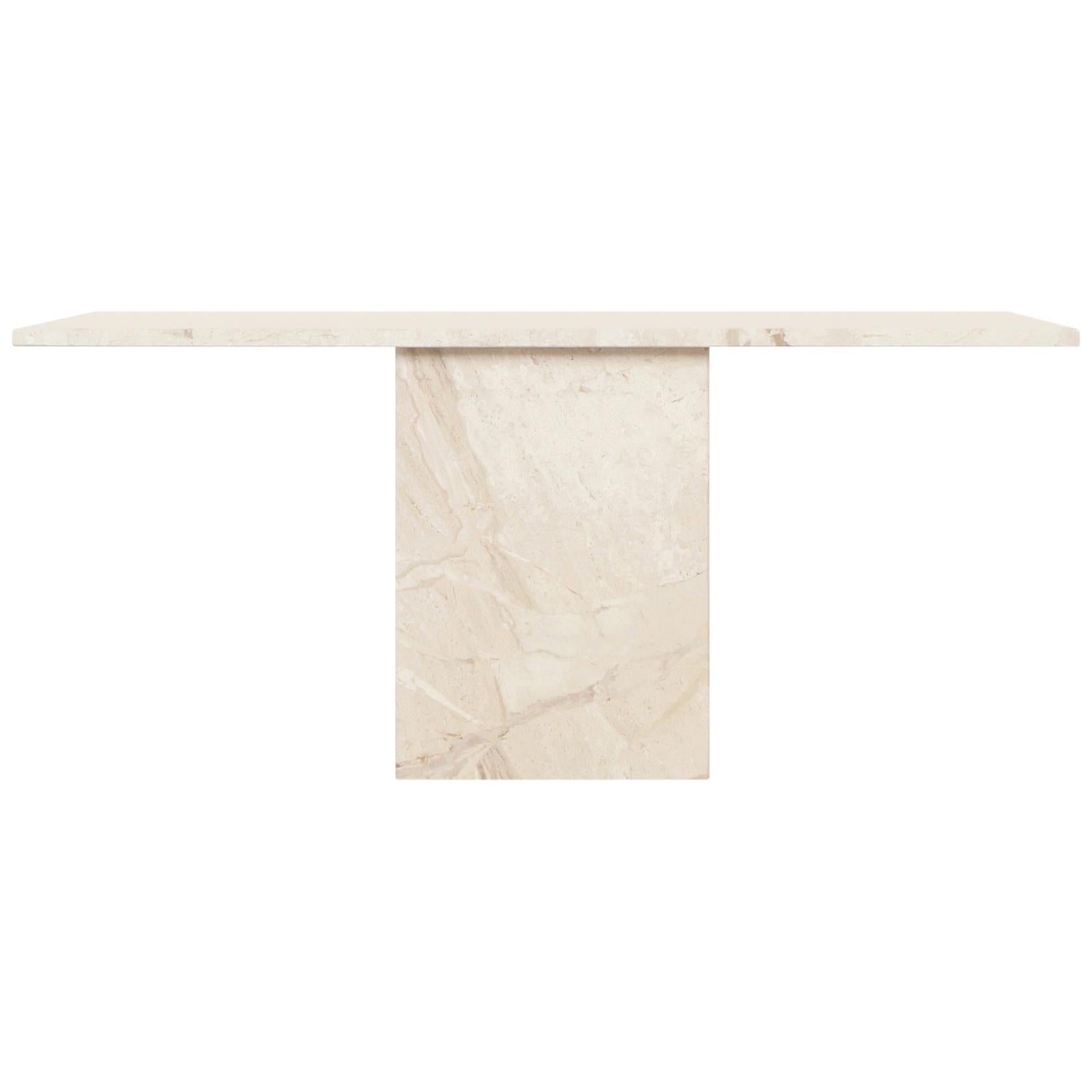 Italian Modernist Marble Console Table