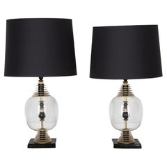 Italian Modernist Murano Glass Table Lamps