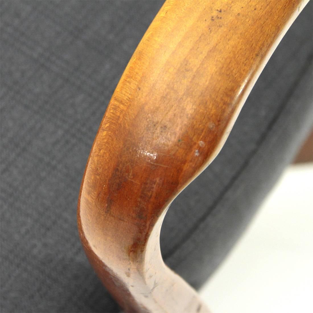 Italian Modernist Office Chair, 1940s 4