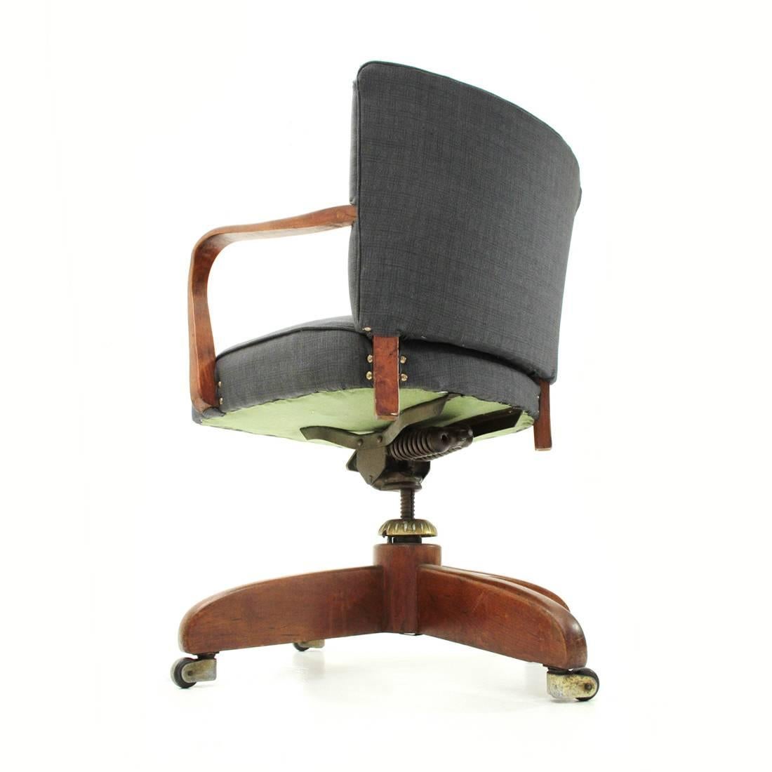 Italian Modernist Office Chair, 1940s 1