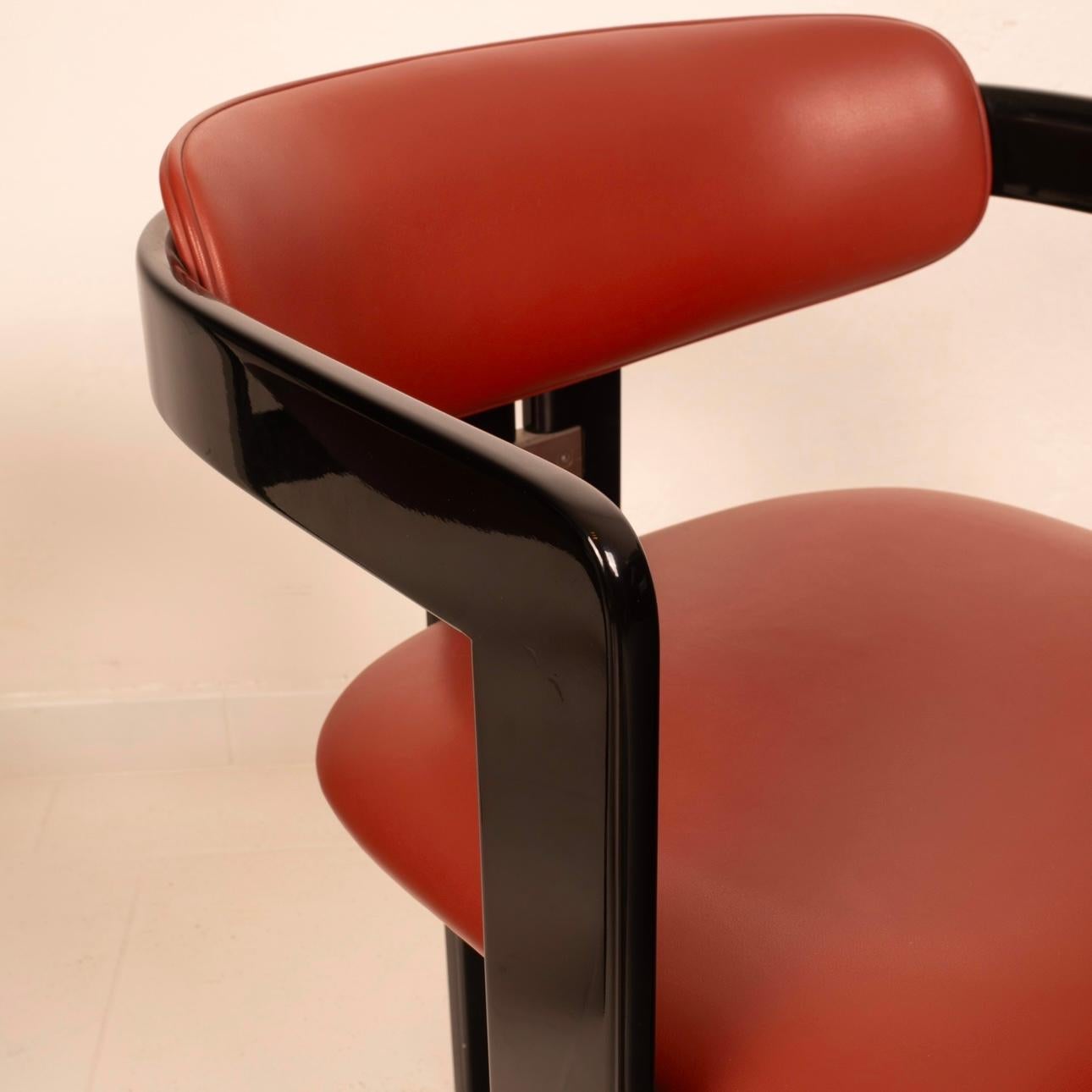 Italian Modernist Pamplona Dining Chairs by Augusto Savini for Pozzi Set of 2 in vendita 11