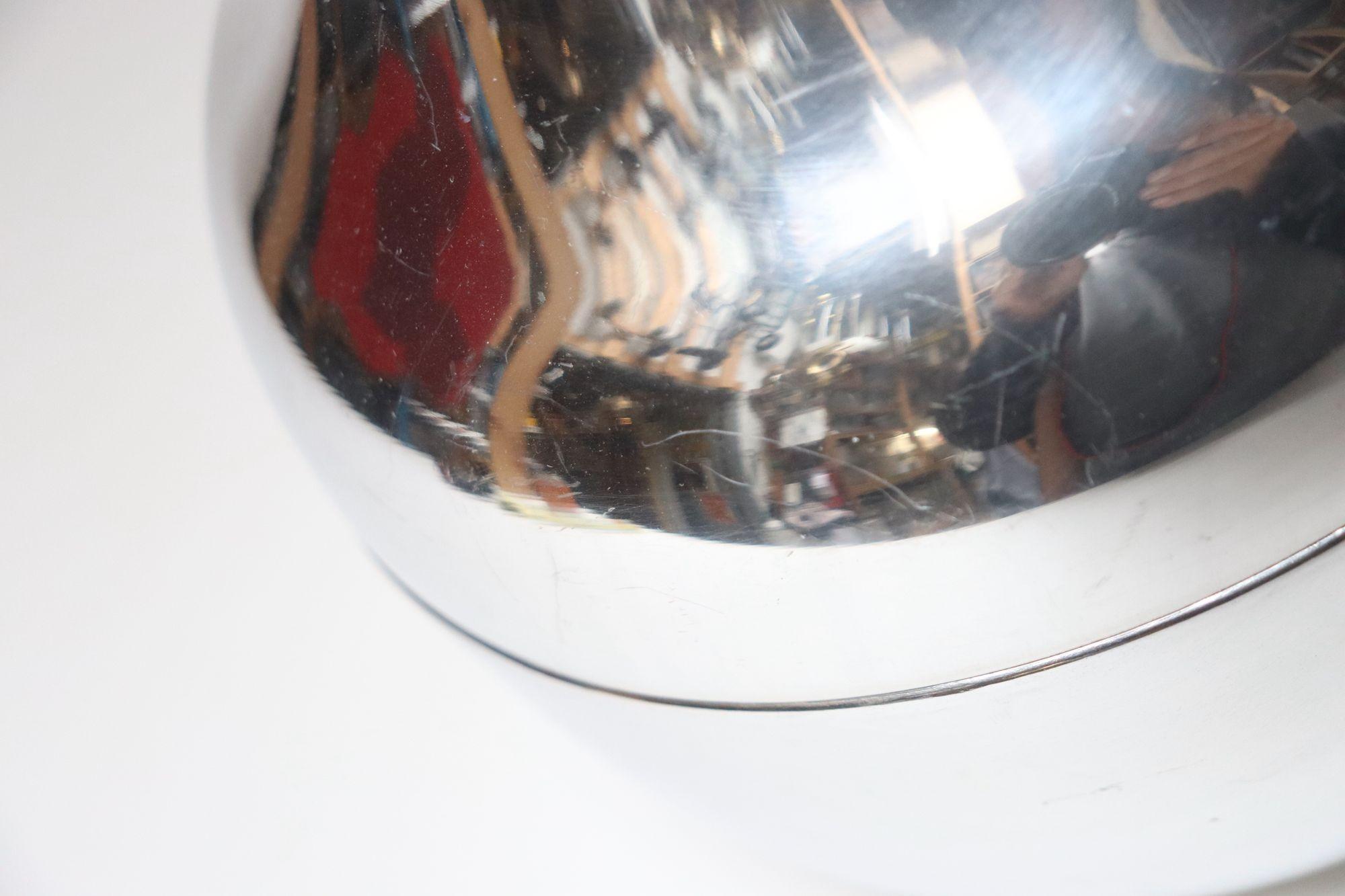 Italian Modernist Polished Aluminum 