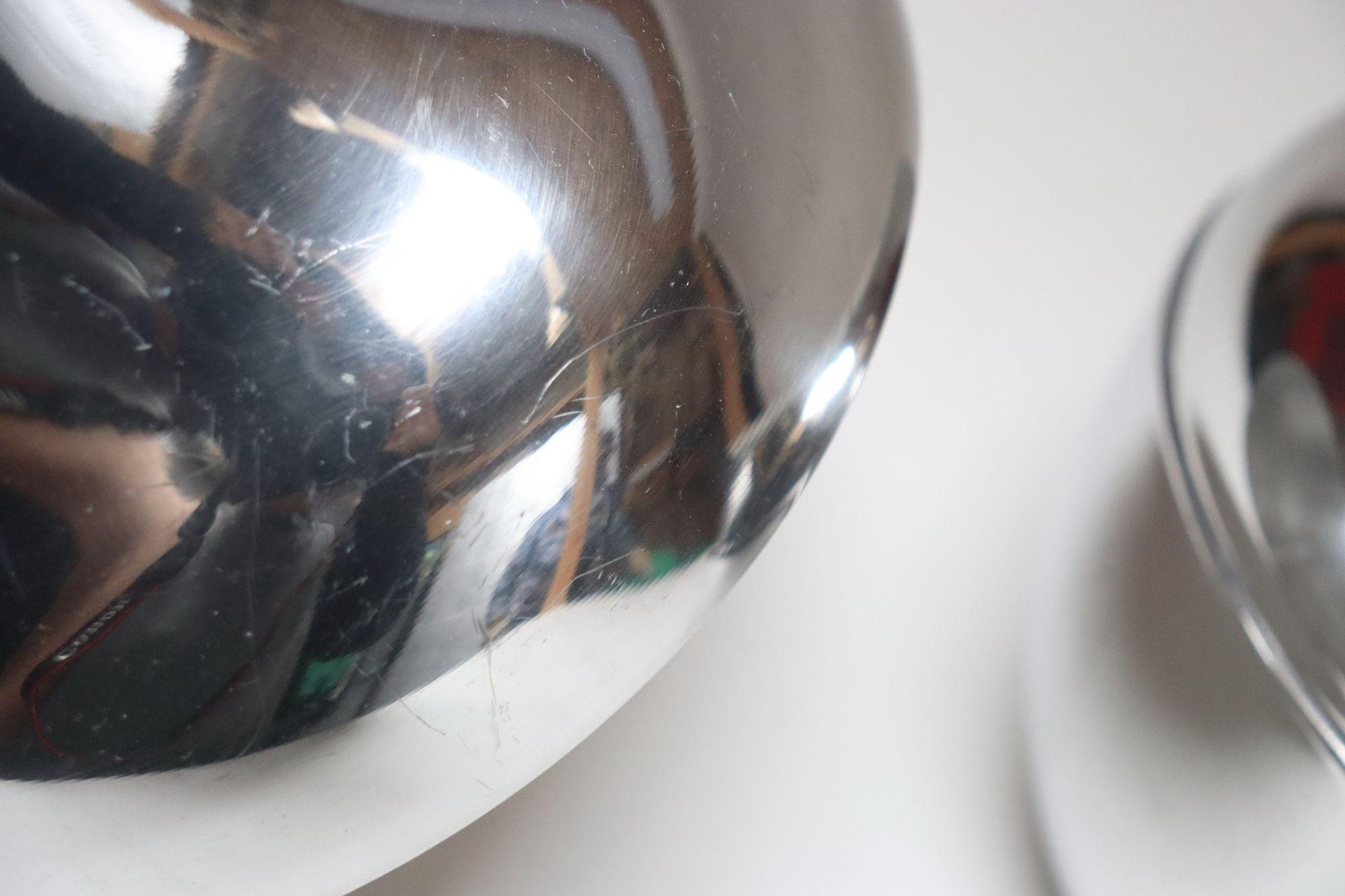 Italian Modernist Polished Aluminum 