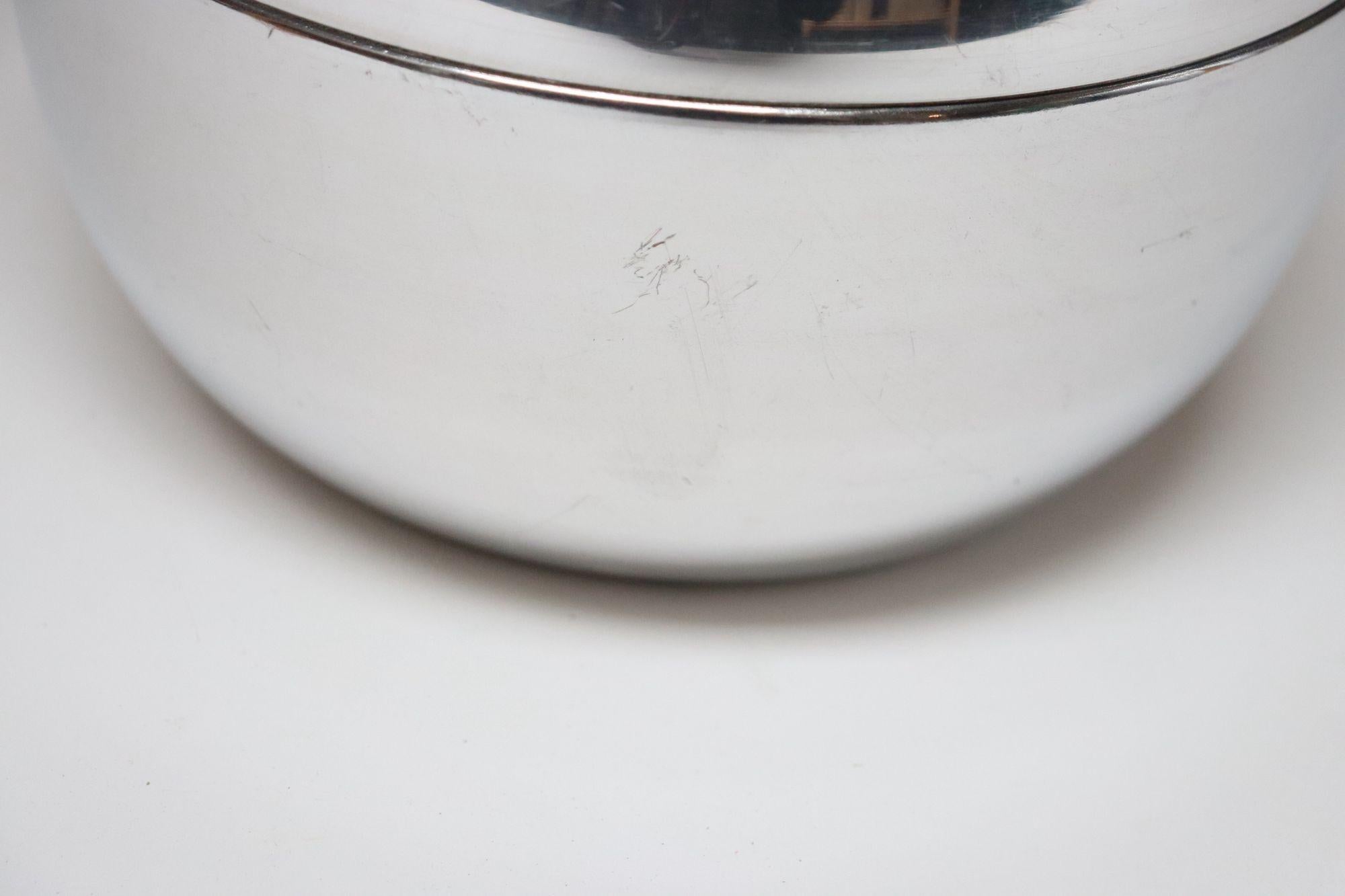 Italian Modernist Polished Aluminum 