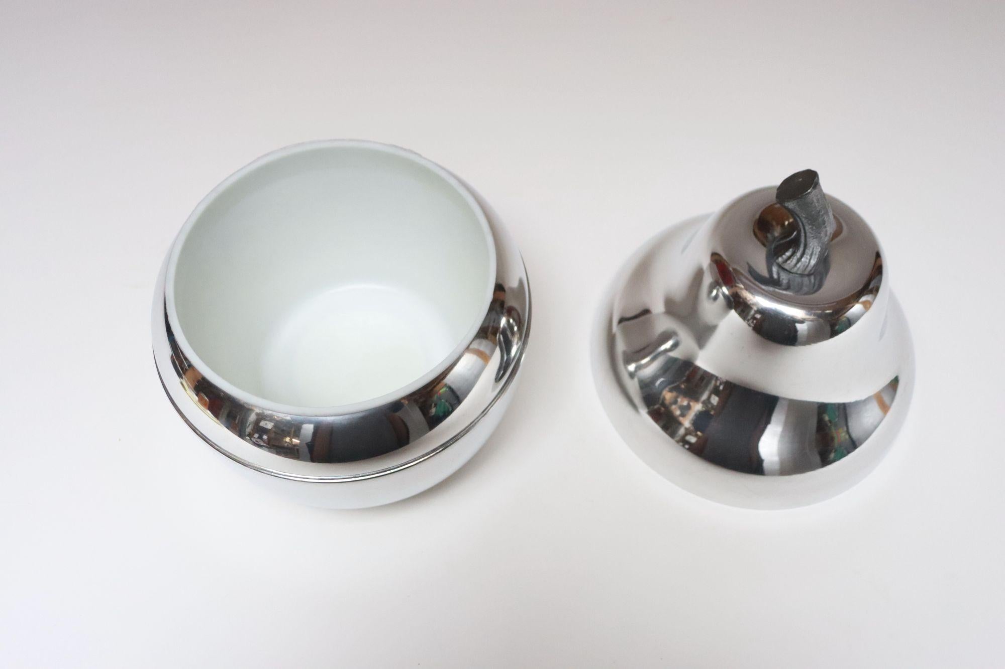 Italian Modernist Polished Aluminum 