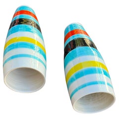 Italian Modernist Raymor Pair of Unwired Pendant Lamps 1950s