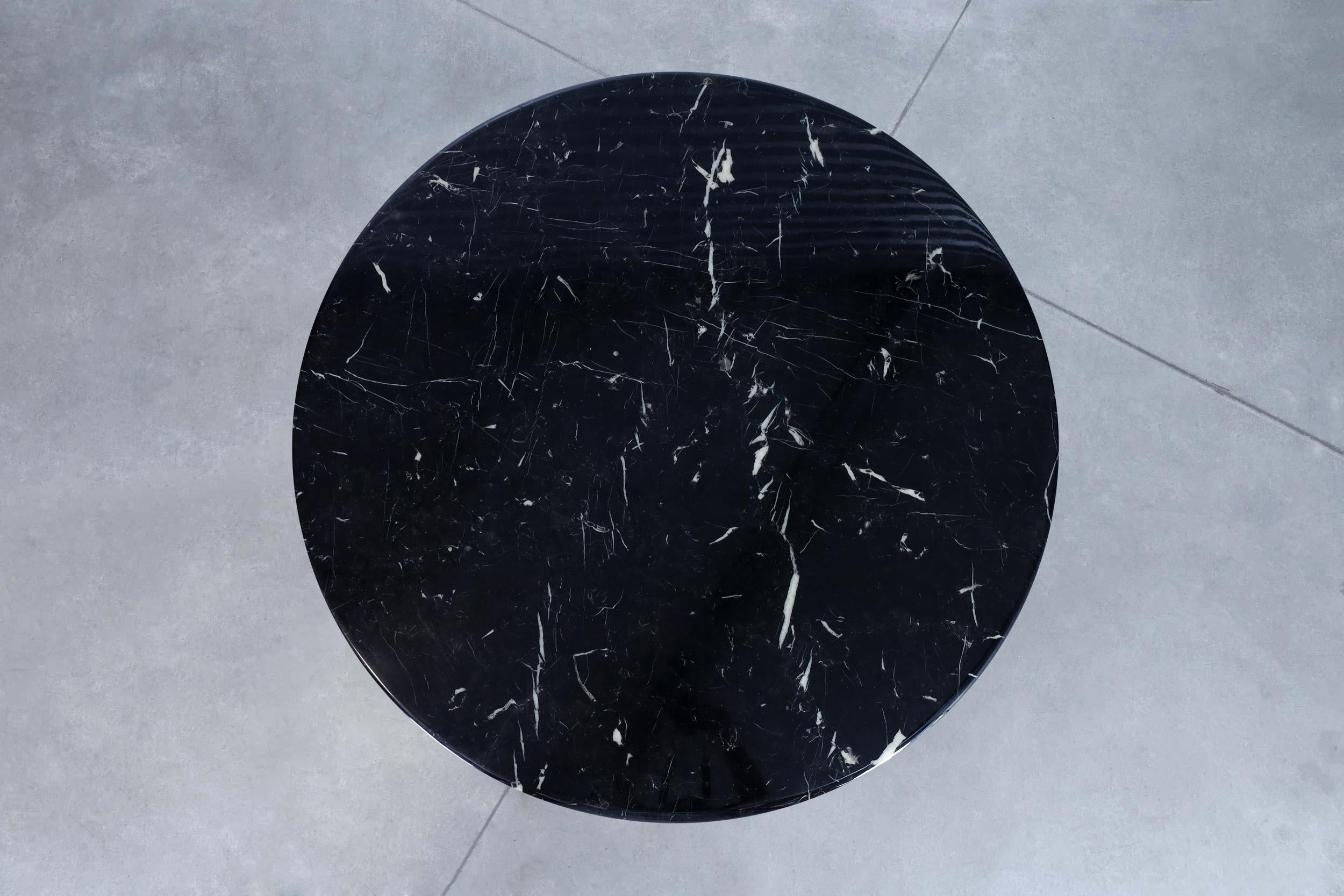 Italian Modernist Round Marble Dining Table 2
