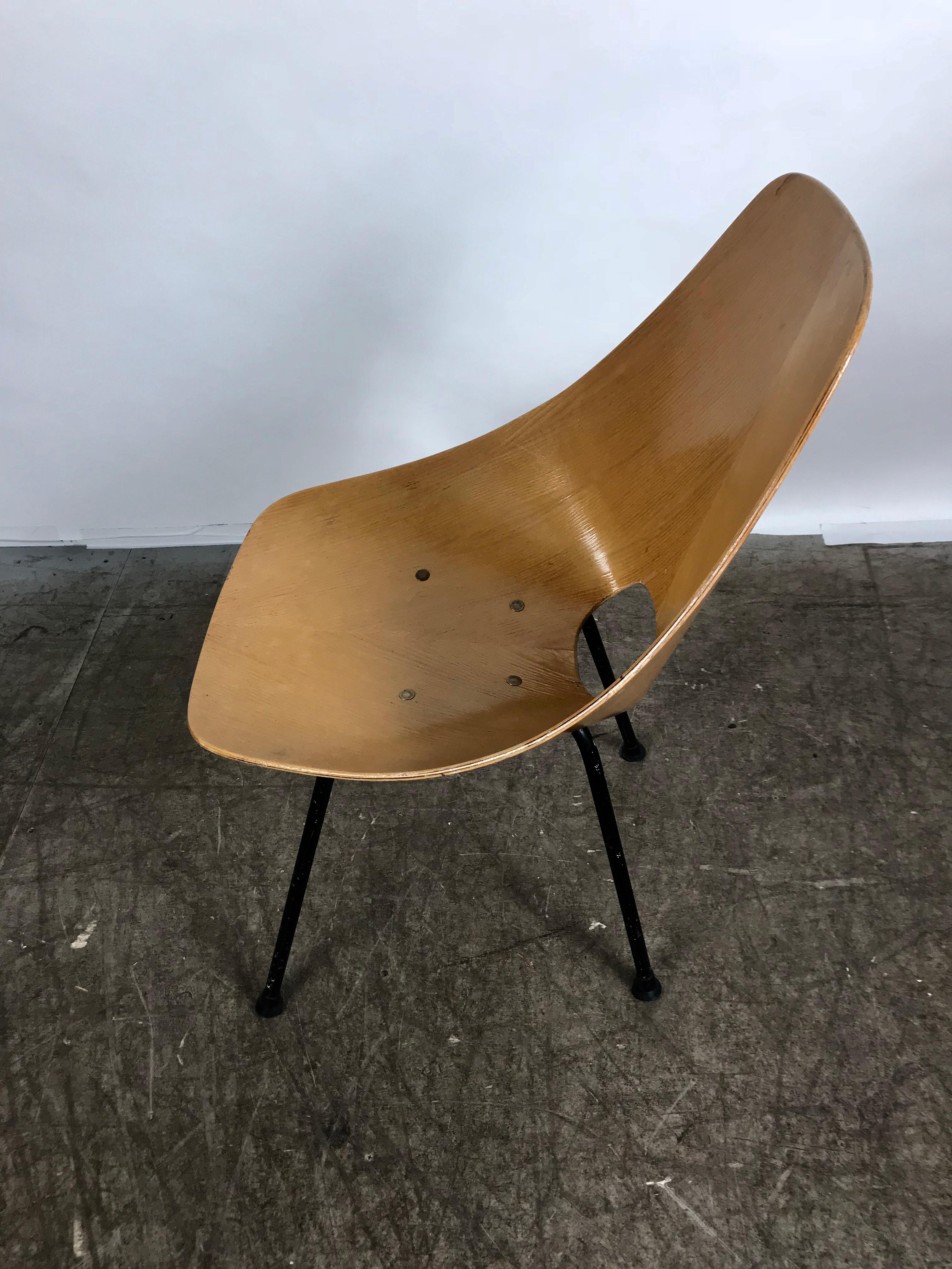 20th Century Italian Modernist Side Chair by Vittorio Nobili for Fratelli Tagliabue For Sale