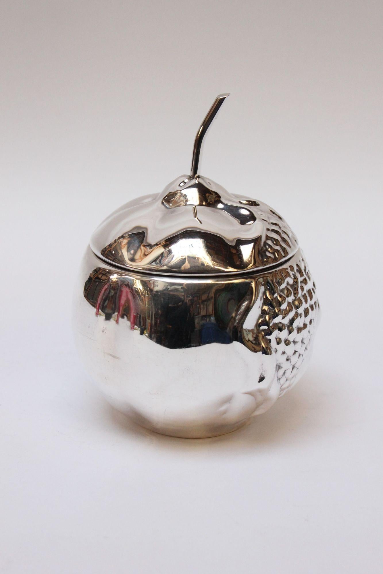 Italian Modernist Silver-Plated Insulated 