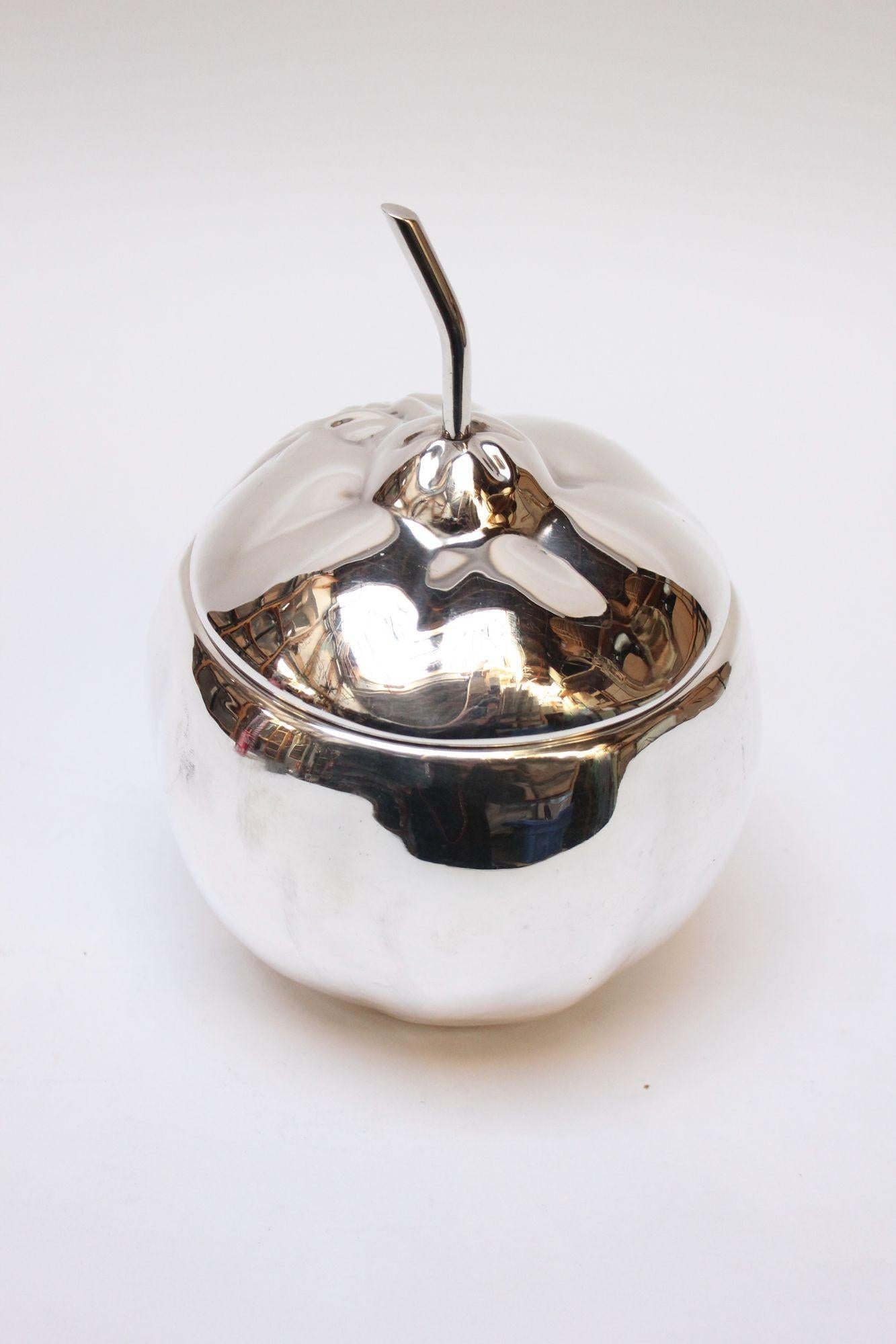 Italian Modernist Silver-Plated Insulated 