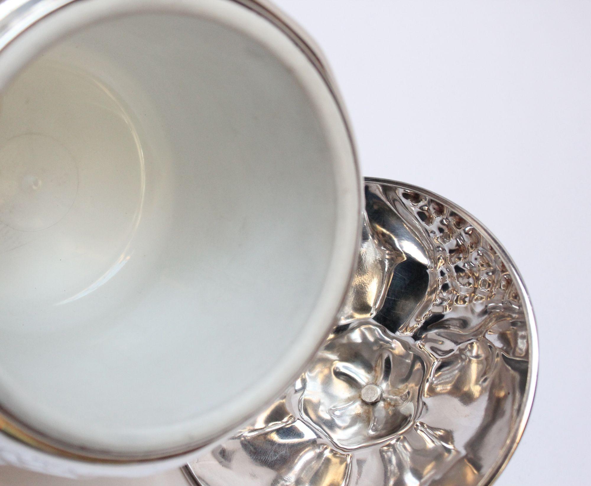 Italian Modernist Silver-Plated Insulated 