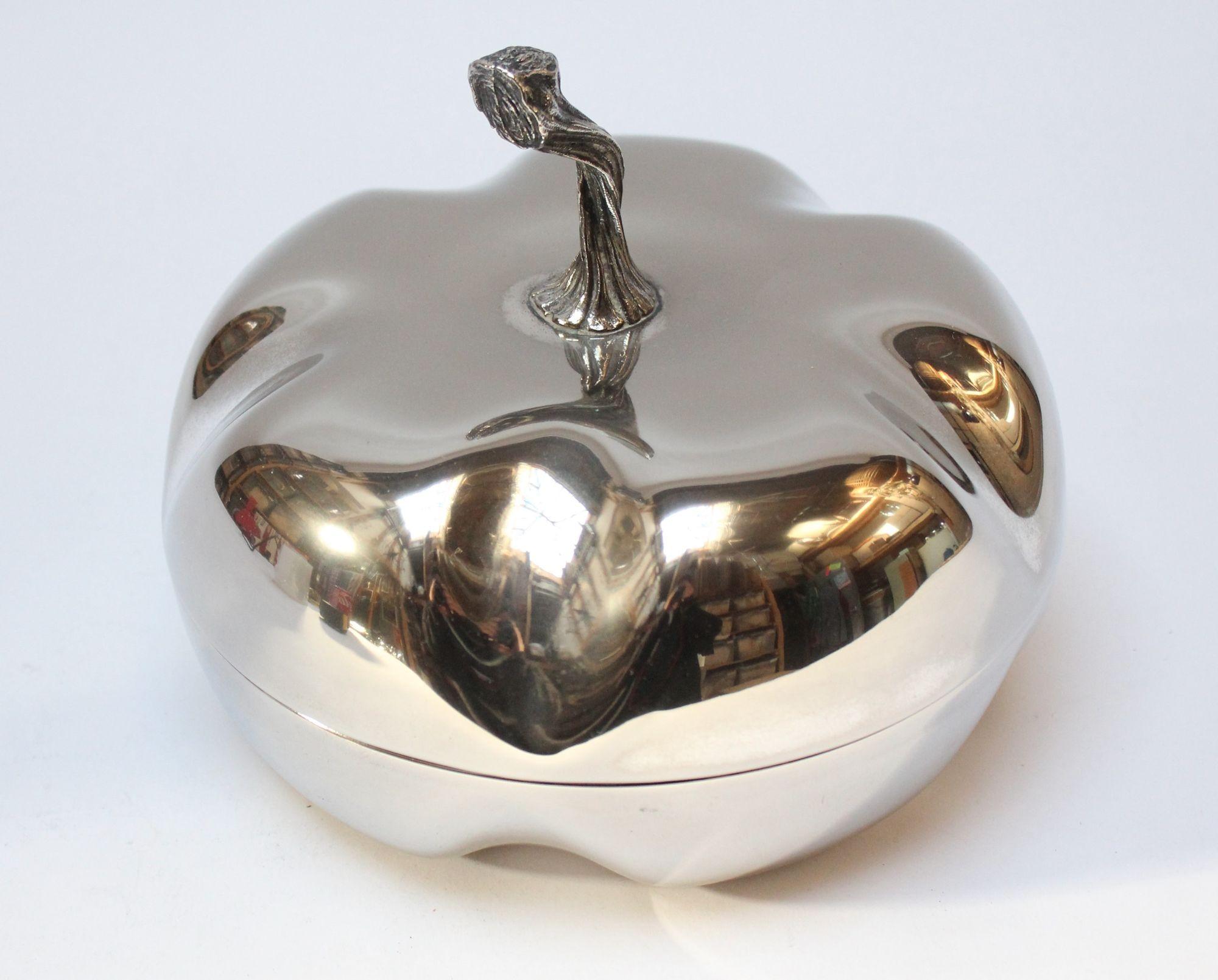 Mid-Century Modern Italian Modernist Silver-Plated 