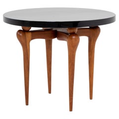 Retro Italian Modernist Small Round Side Table