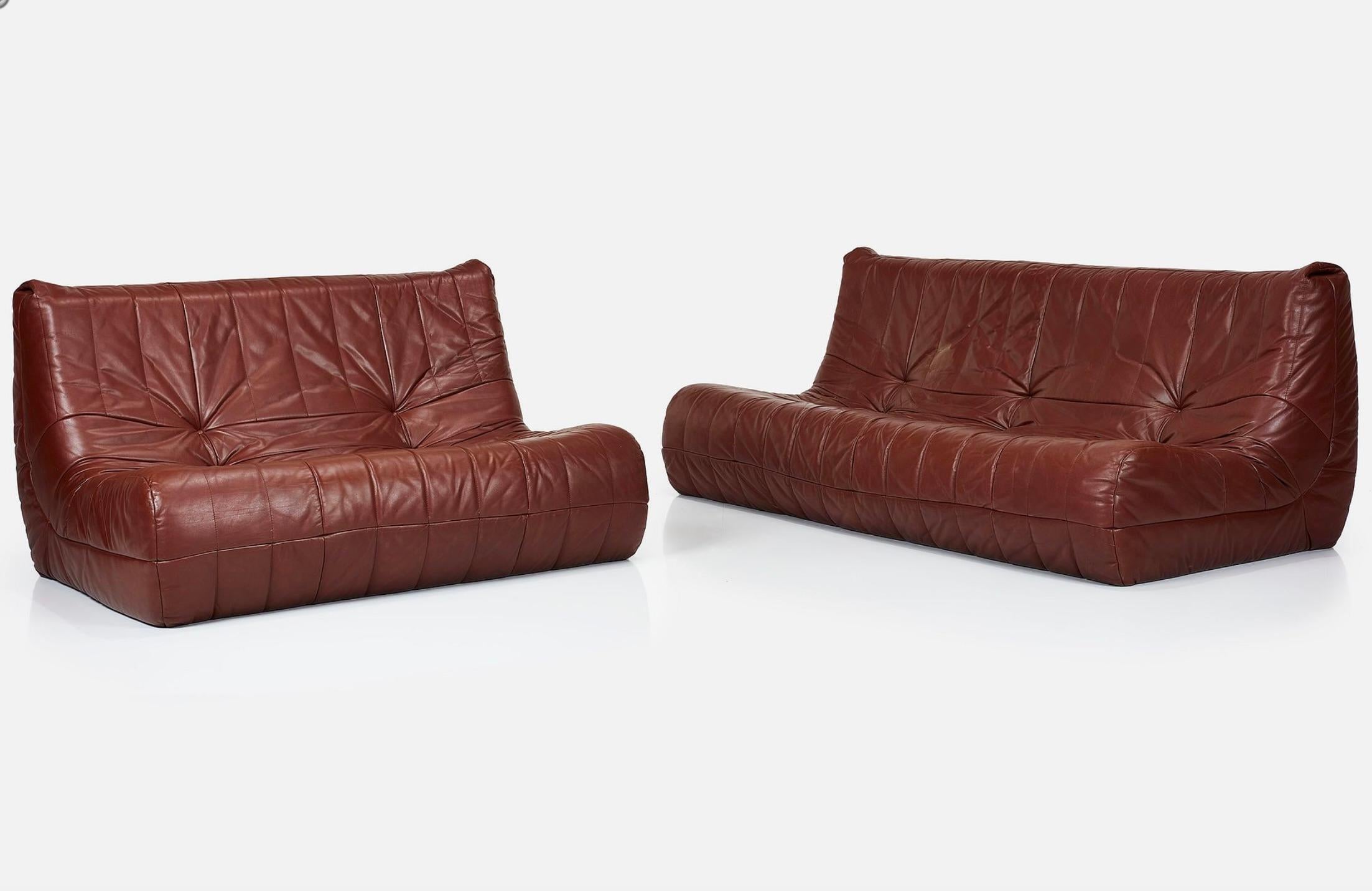 Mid-Century Modern Italian Modernist Sofa Set, c1975 For Sale