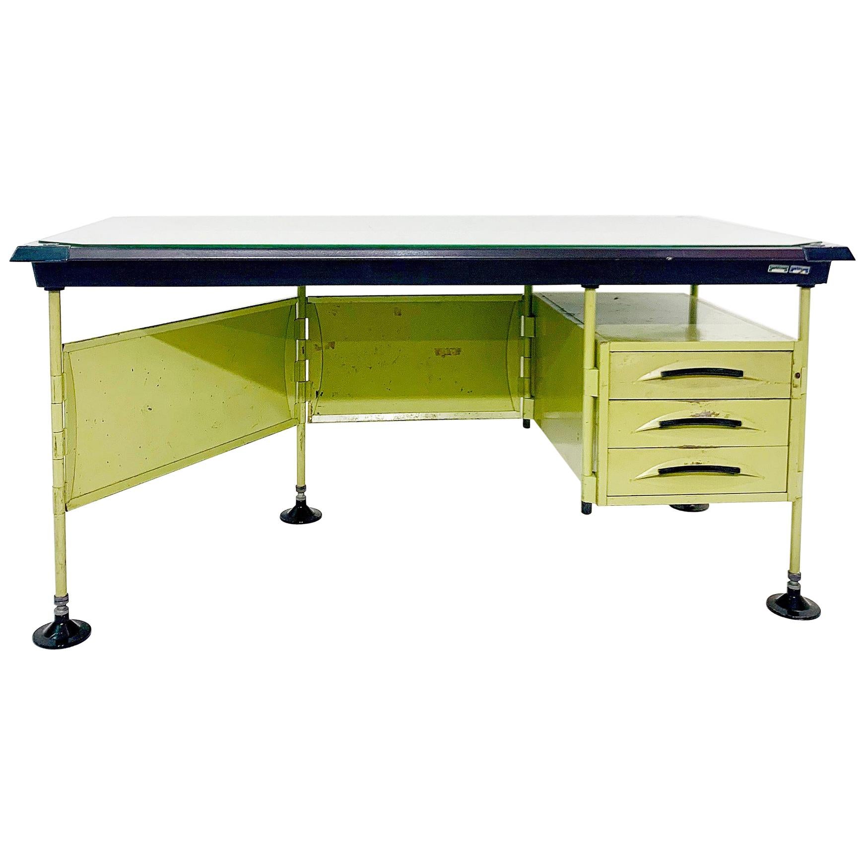 Italian Modernist Spazio Desk by Studio BBPR for Olivetti, 1959