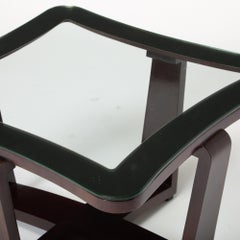 Italian Modernist Stained Walnut Coffee Table