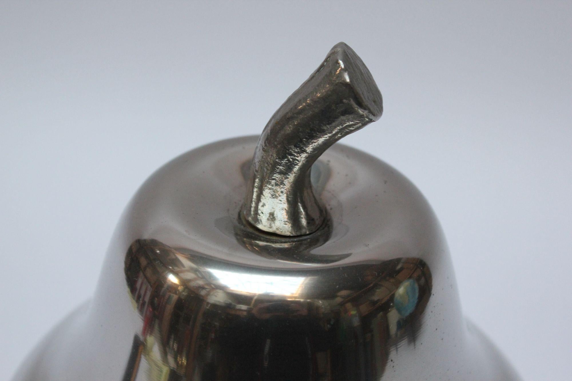 Italienischer modernistischer Eiskübel aus Edelstahl „Perle“ im Angebot 8