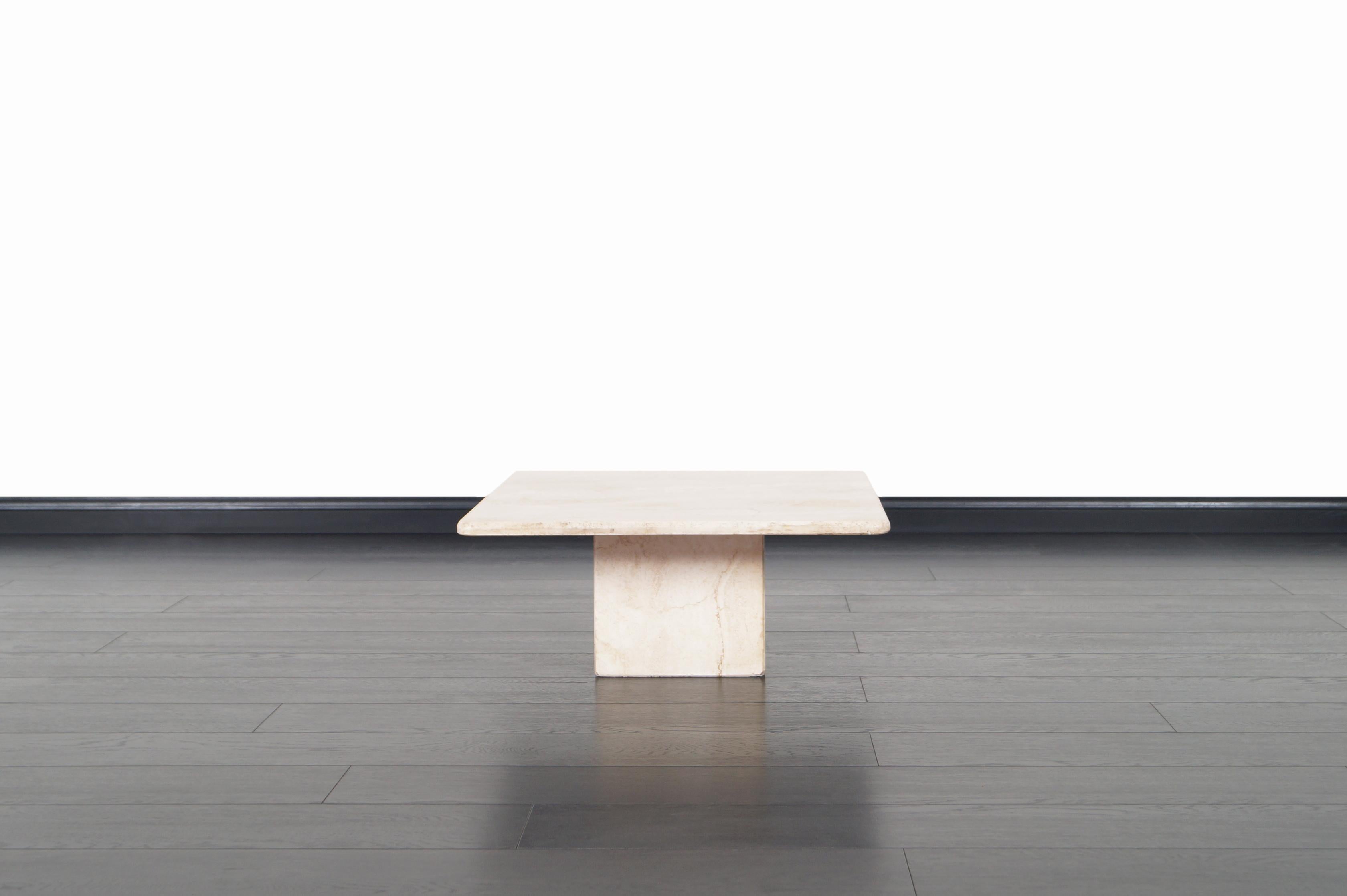 Italian Modernist Travertine Tables 4