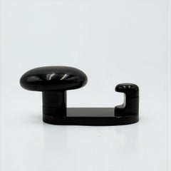 Italian Modernist Wall Hooks by Carlo Bartoli, Molded Plastic, 1970s