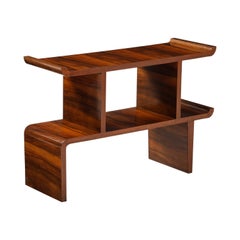 Italian Modernist Wood Console / Bookcase Shelf, circa 1960