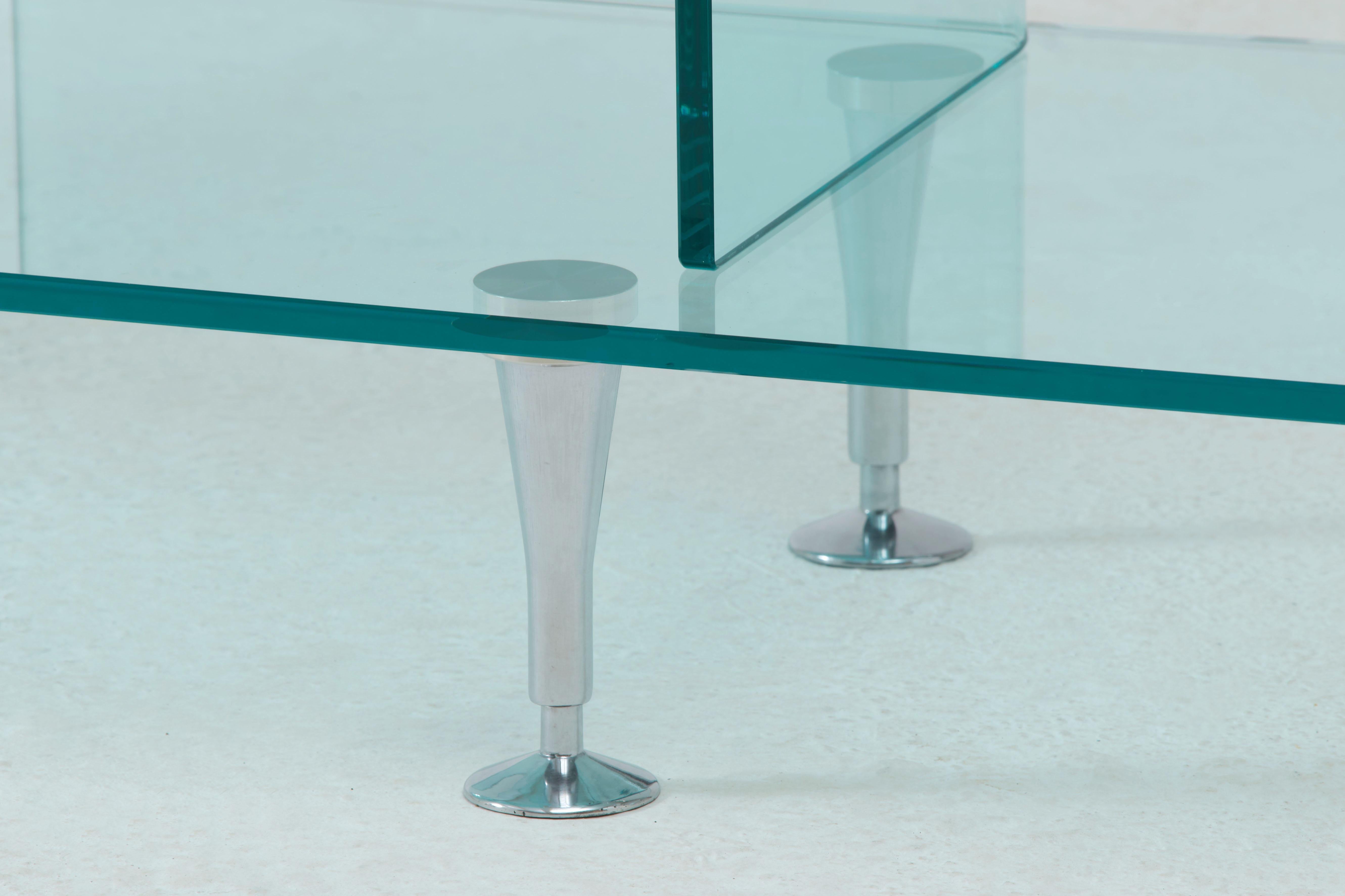 Italian Modular Glass Bookcase at 1stDibs modular glass shelving