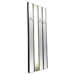 Italian modular Gronda wall mirrors and lamp, Luciano Bertoncini for Elco, 1970s