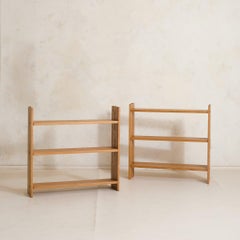 Italian Modular Oak Bookcase, 1970s