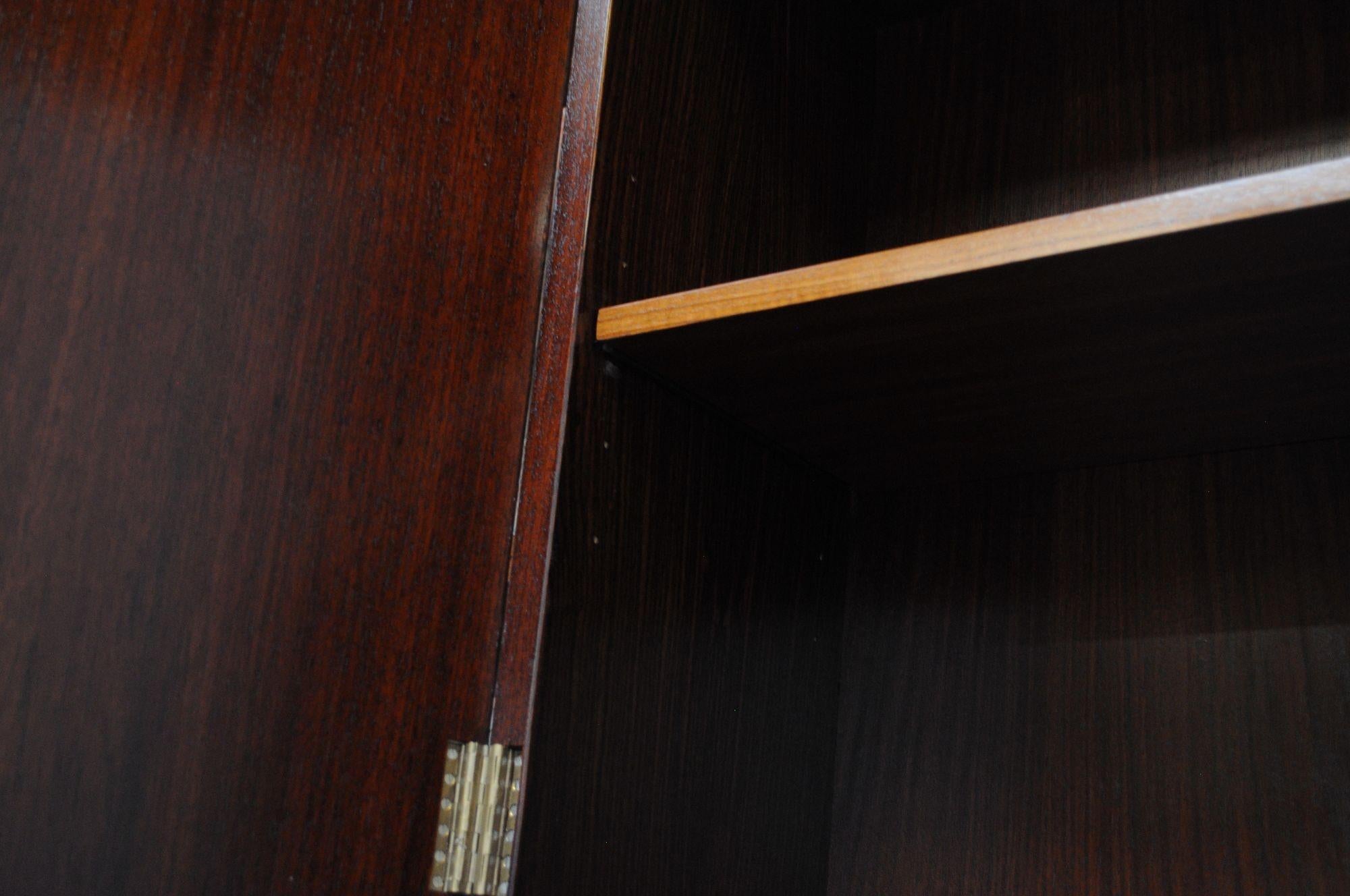 Italian Modular Rosewood Bookcase Wall Unit by Osvaldo Borsani for Tecno For Sale 14