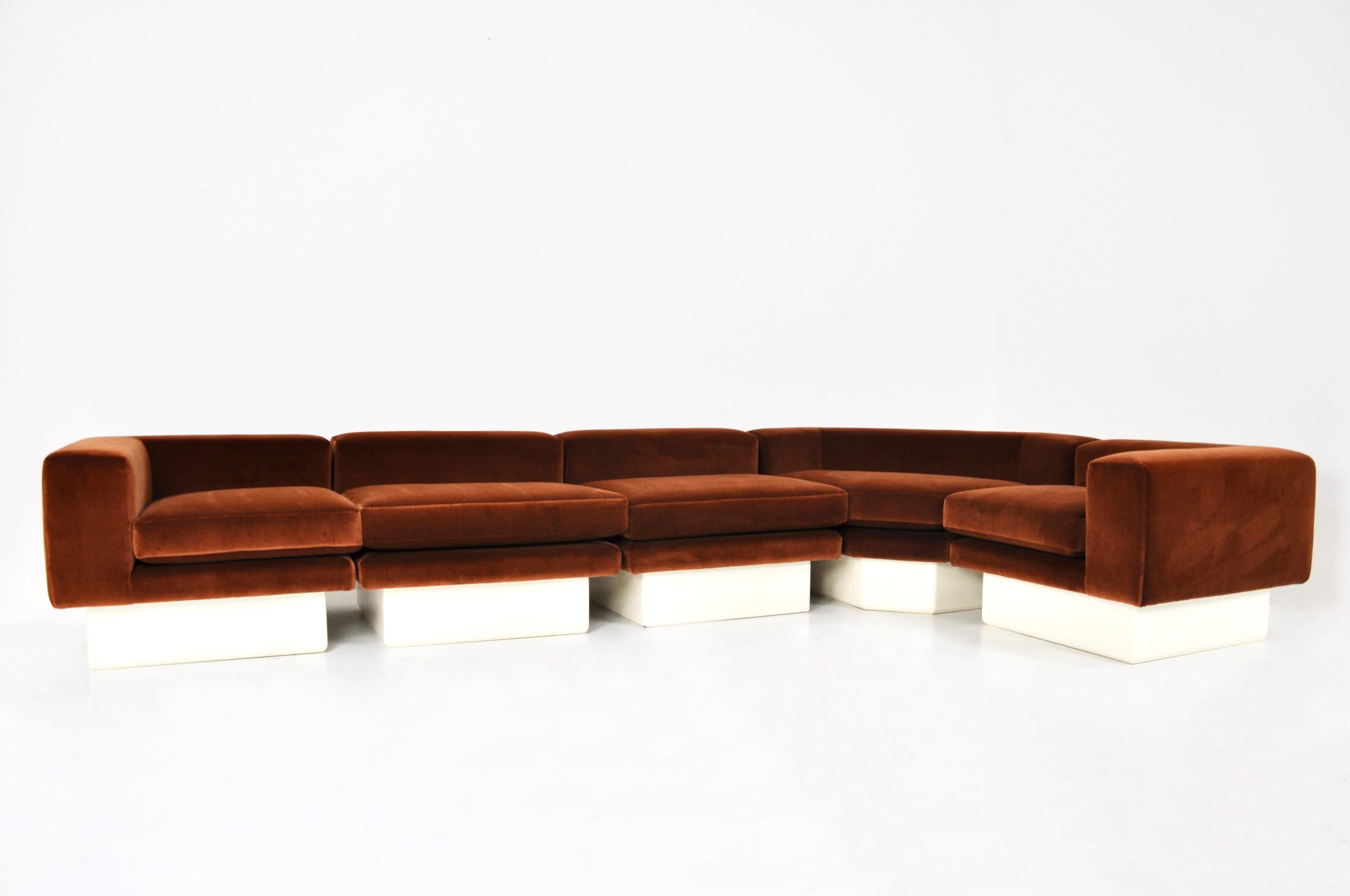 Italian modular sofa, 1980s In Good Condition In Lasne, BE