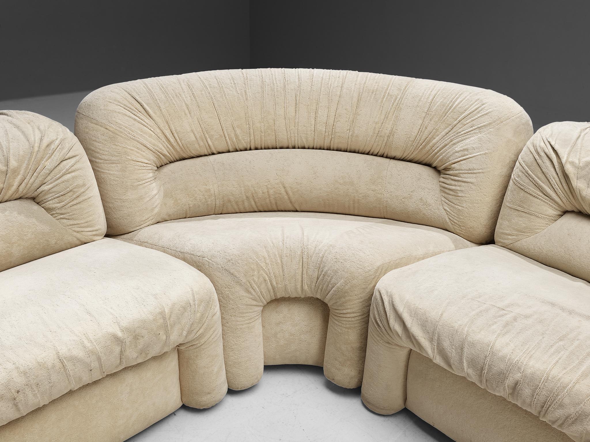 Italian Modular Sofa in Beige Fabric  2