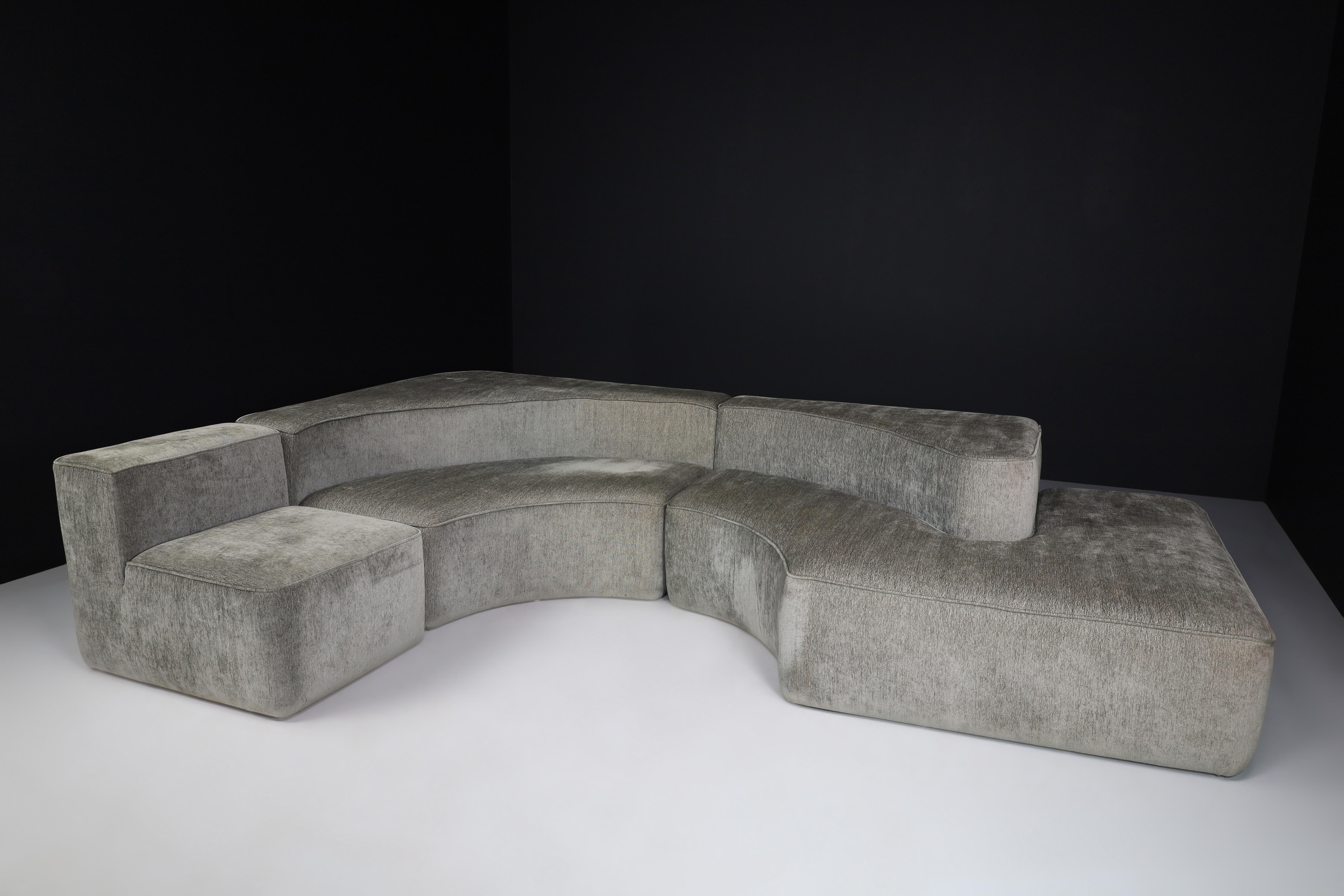 Italian Modular Sofa in the style of Pamio, Massari & Toso for Stillwood, Italy For Sale 2