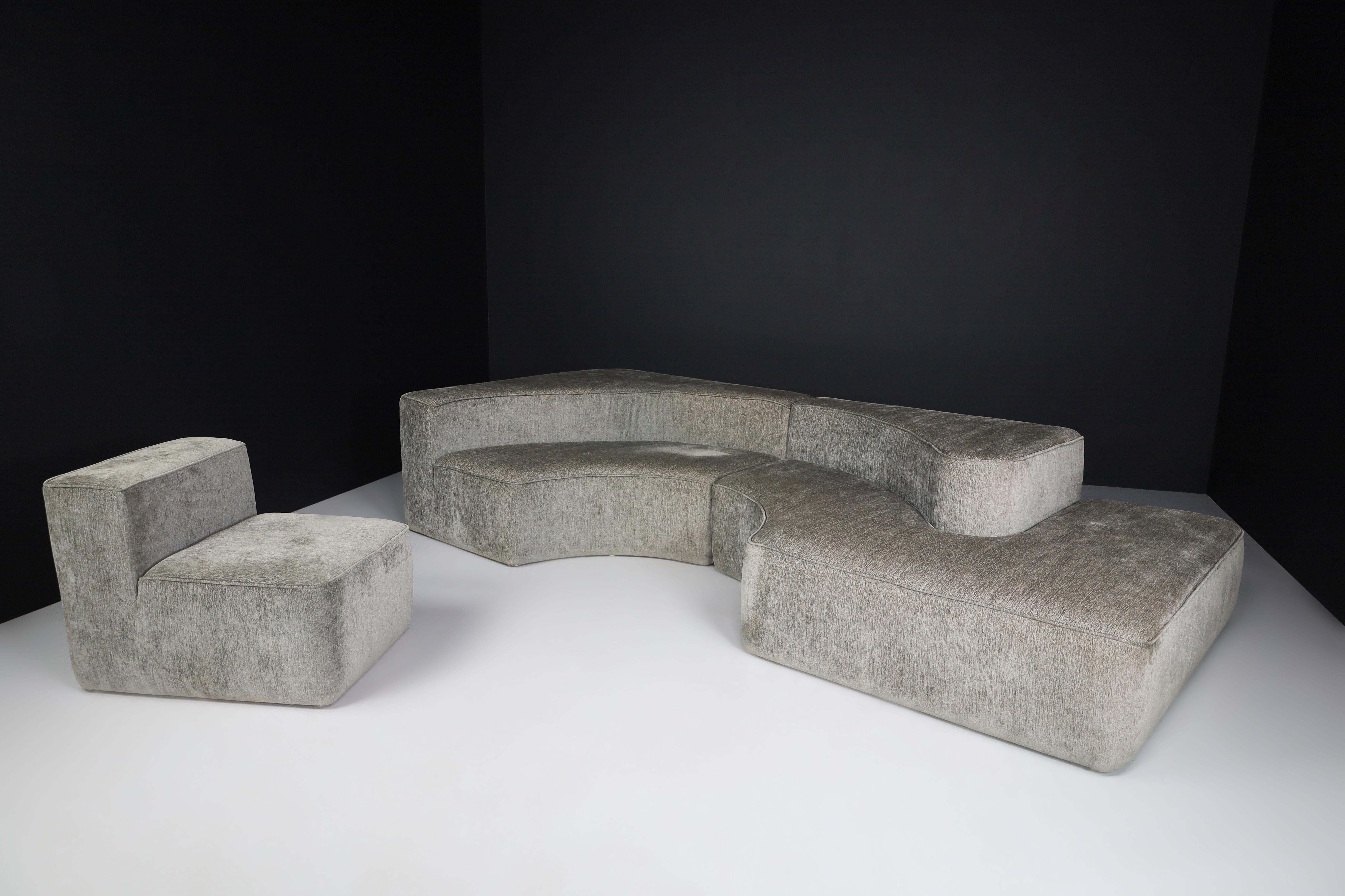 Italian Modular Sofa in the style of Pamio, Massari & Toso for Stillwood, Italy For Sale 5