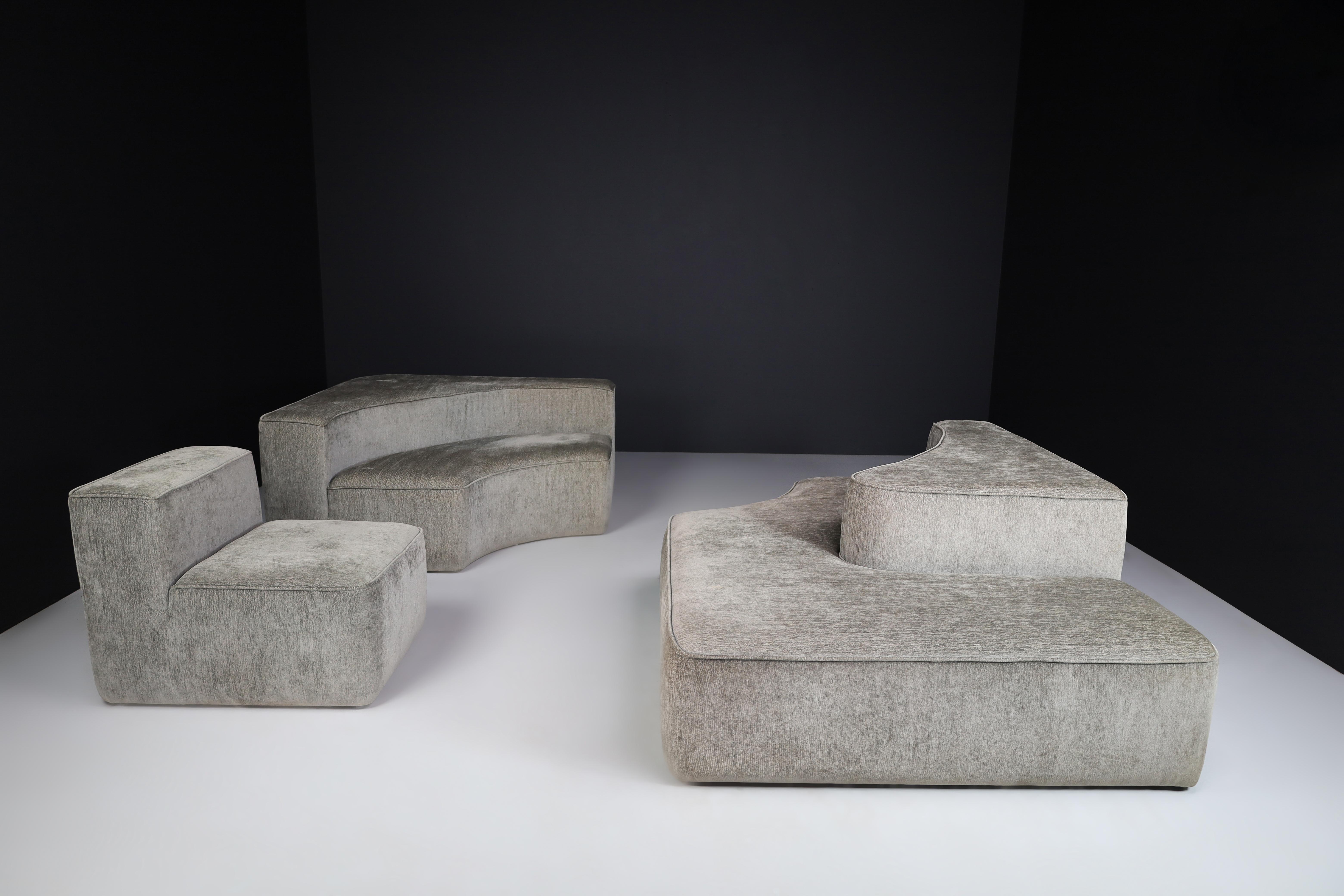 Italian Modular Sofa in the style of Pamio, Massari & Toso for Stillwood, Italy For Sale 6