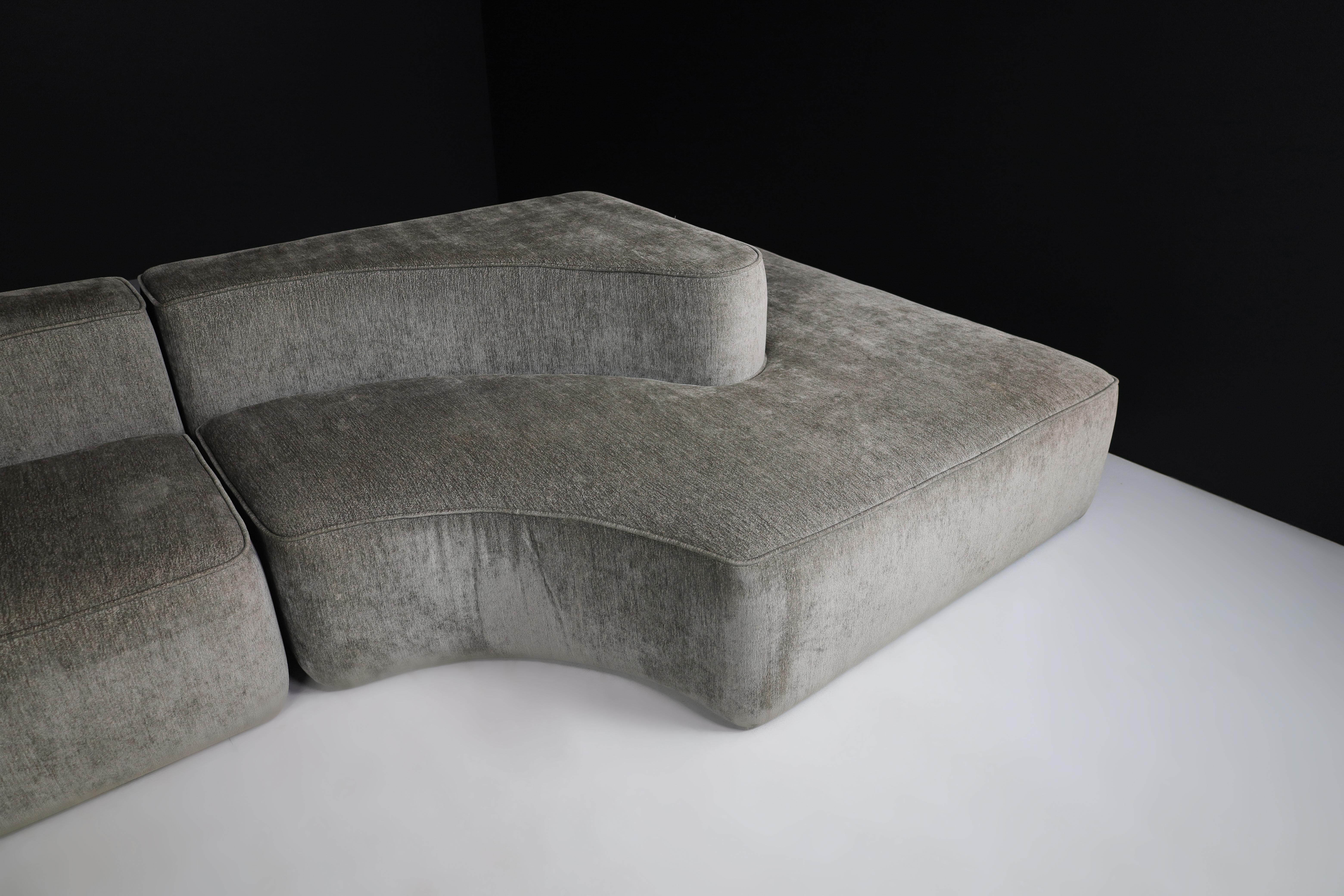 Modulares italienisches Sofa im Stil von Pamio, Massari & Toso für Stillwood, Italien (Stoff) im Angebot