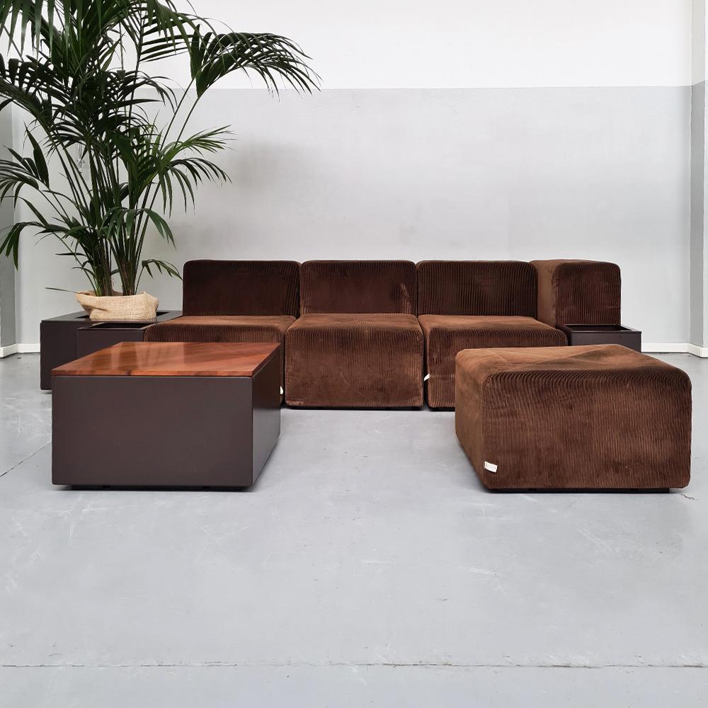 Modern Italian Modular Sofa Sistema 61 by Giancarlo Piretti for Anonima Castelli, 1970s