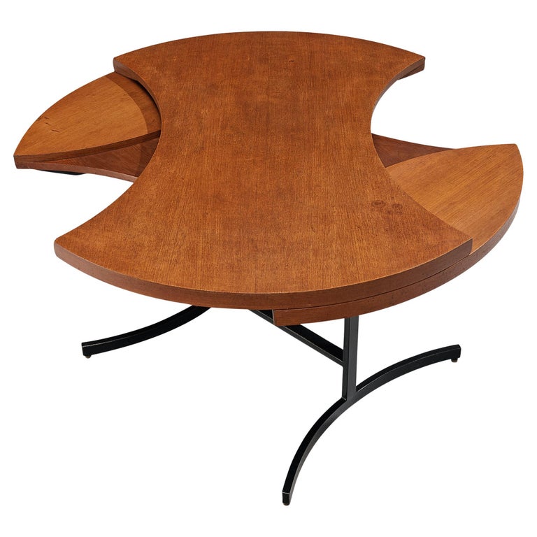 Italian Modular Table in Teak For Sale at 1stDibs