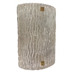 Italian Molded Glass Flush-Mount Fixture