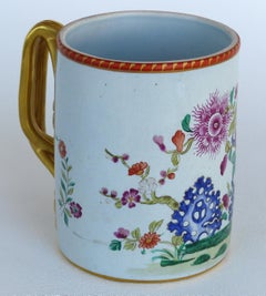 Italian Mottahedeh Reproduction of Lowestoft Fine Quality 18th Century Mug