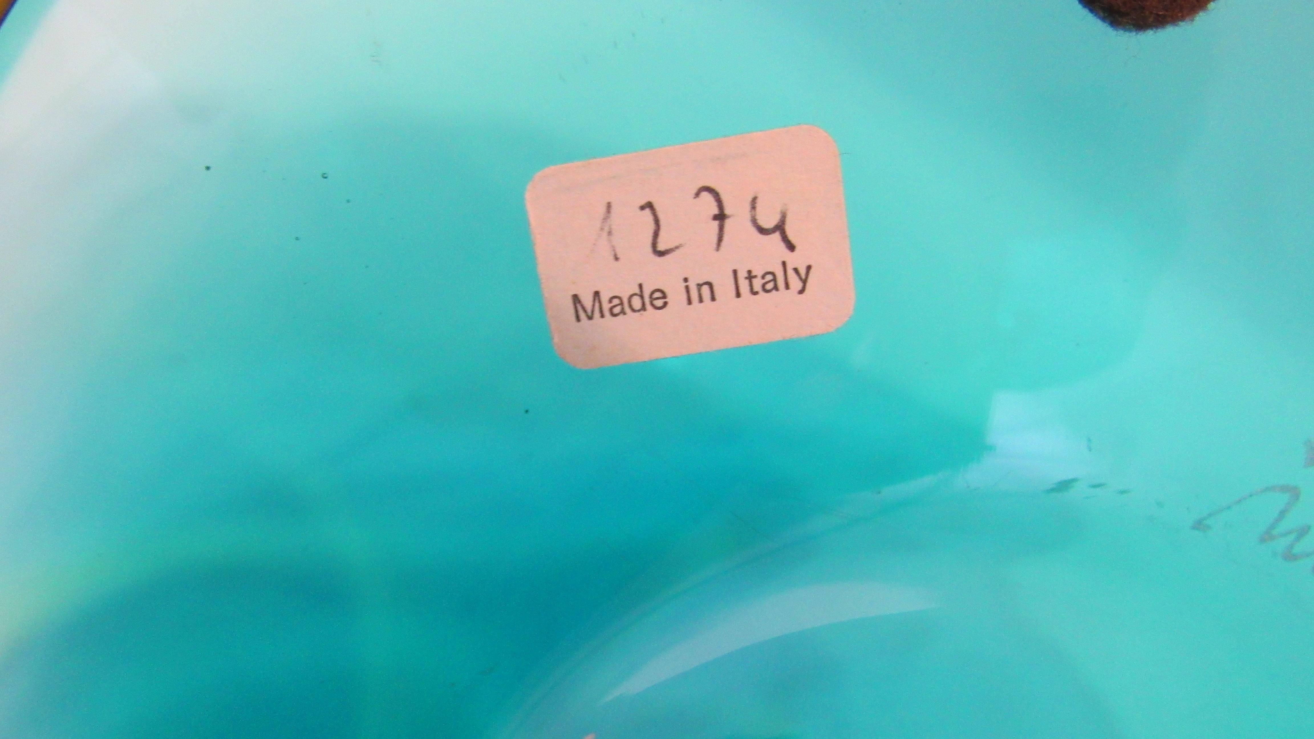 Italian Multi-Color Murano Glass Bowl by Barbini For Sale 5