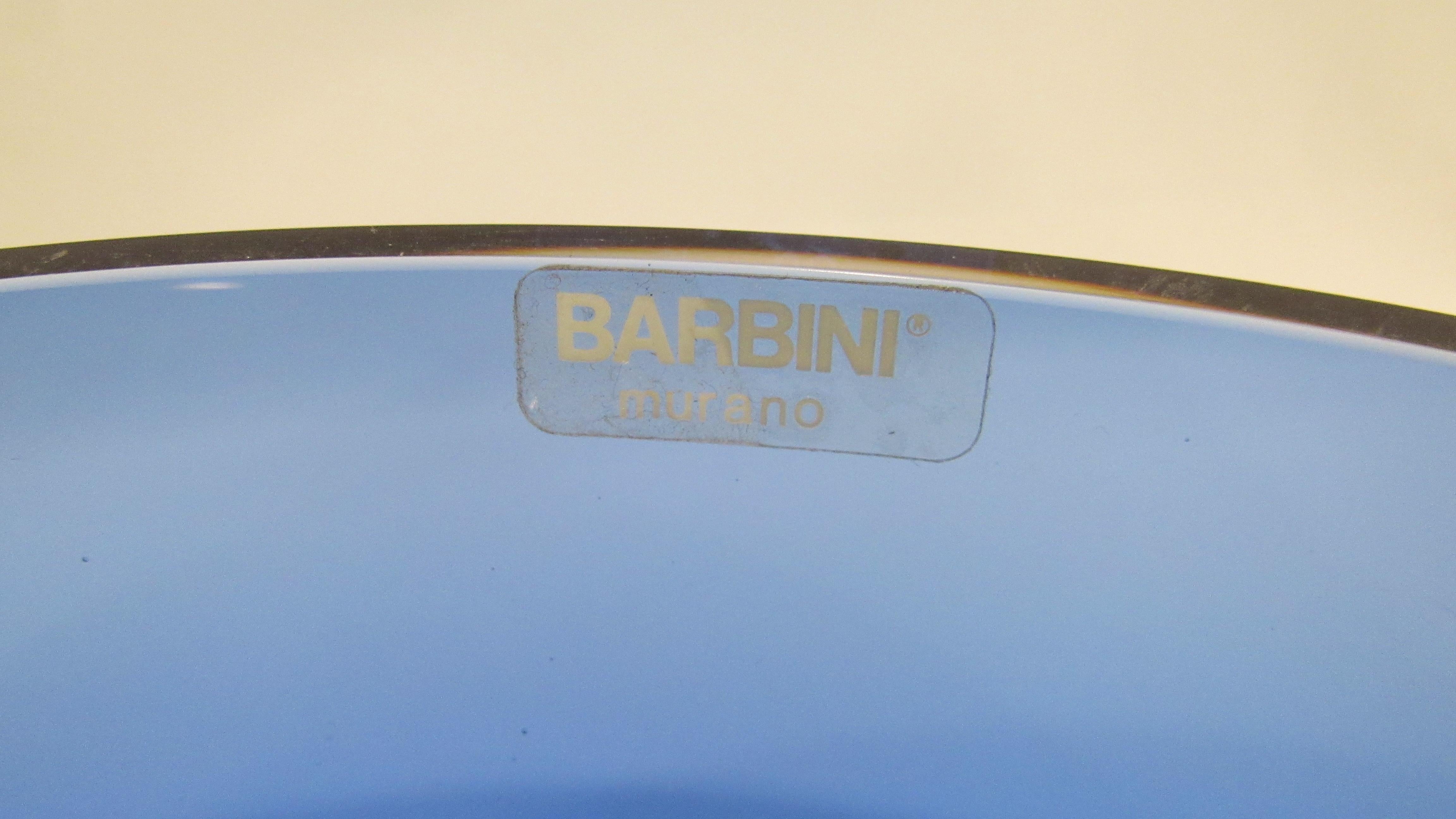 Italian Multi-Color Murano Glass Bowl by Barbini For Sale 2
